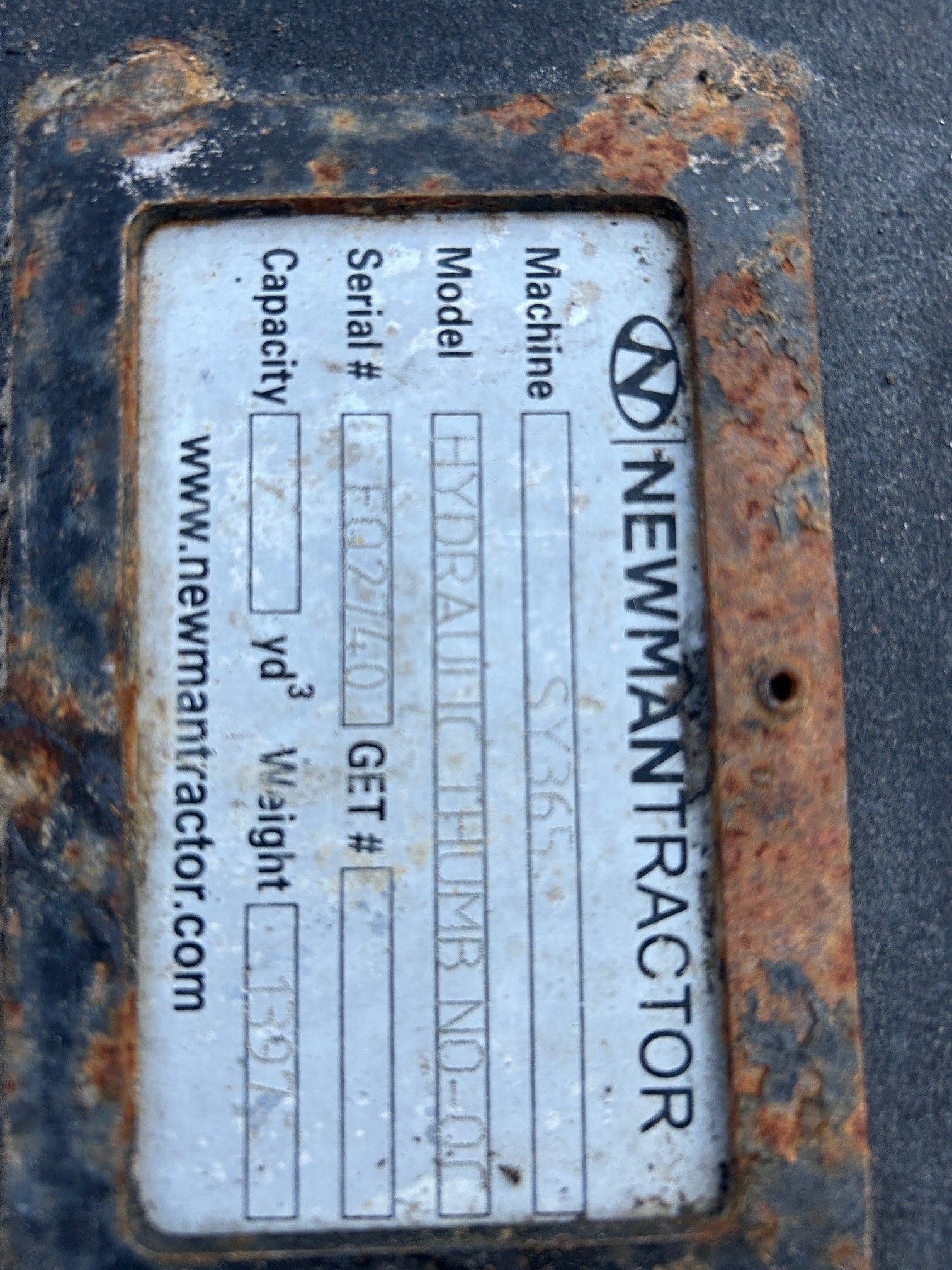 THUMB FOR SY365C (NO QUICK COUPLER) Photo 3 Thumbnail