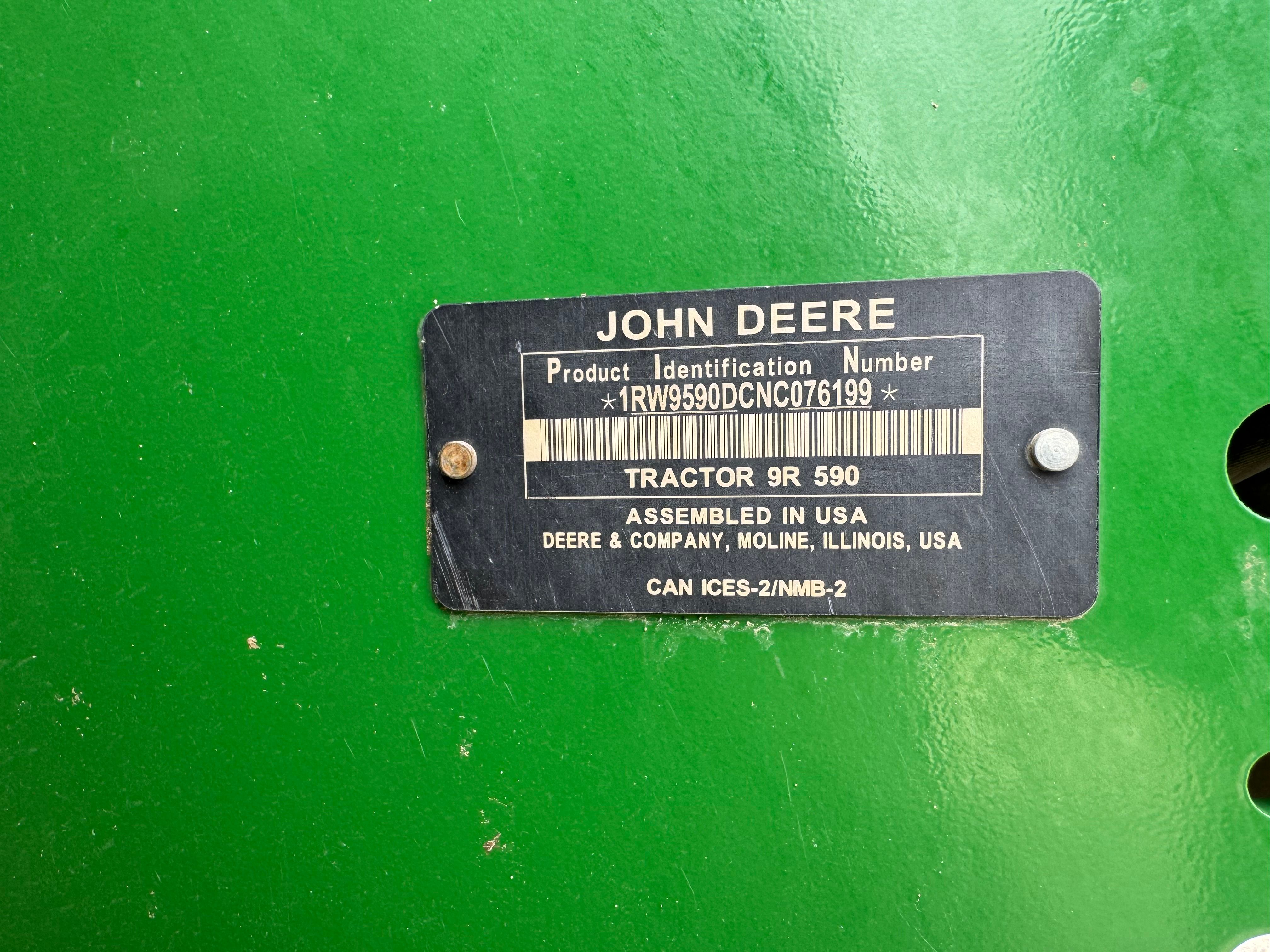 2022 JOHN DEERE 9R 590 Photo 14 Thumbnail