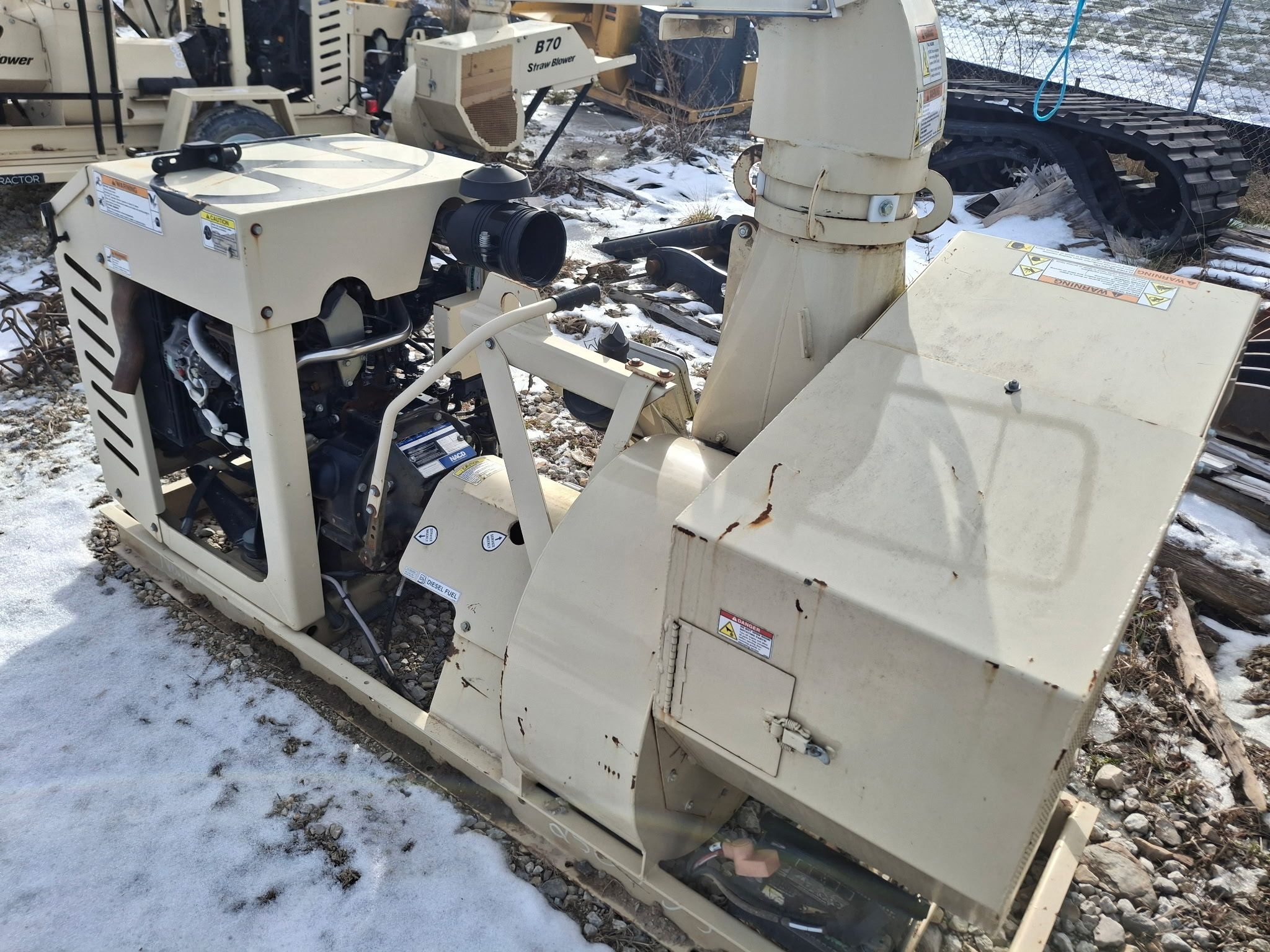 2018 FINN B70RH-39 SKID MOUNT STRAW BLOWER Photo 5 Thumbnail