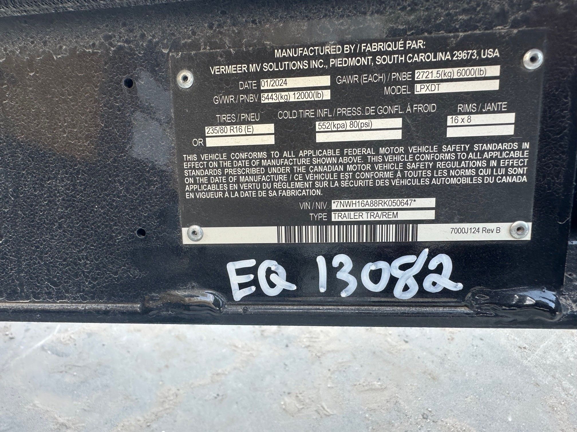 VERMEER LP573XDT T/A VAC TRAILER Photo 8 Thumbnail