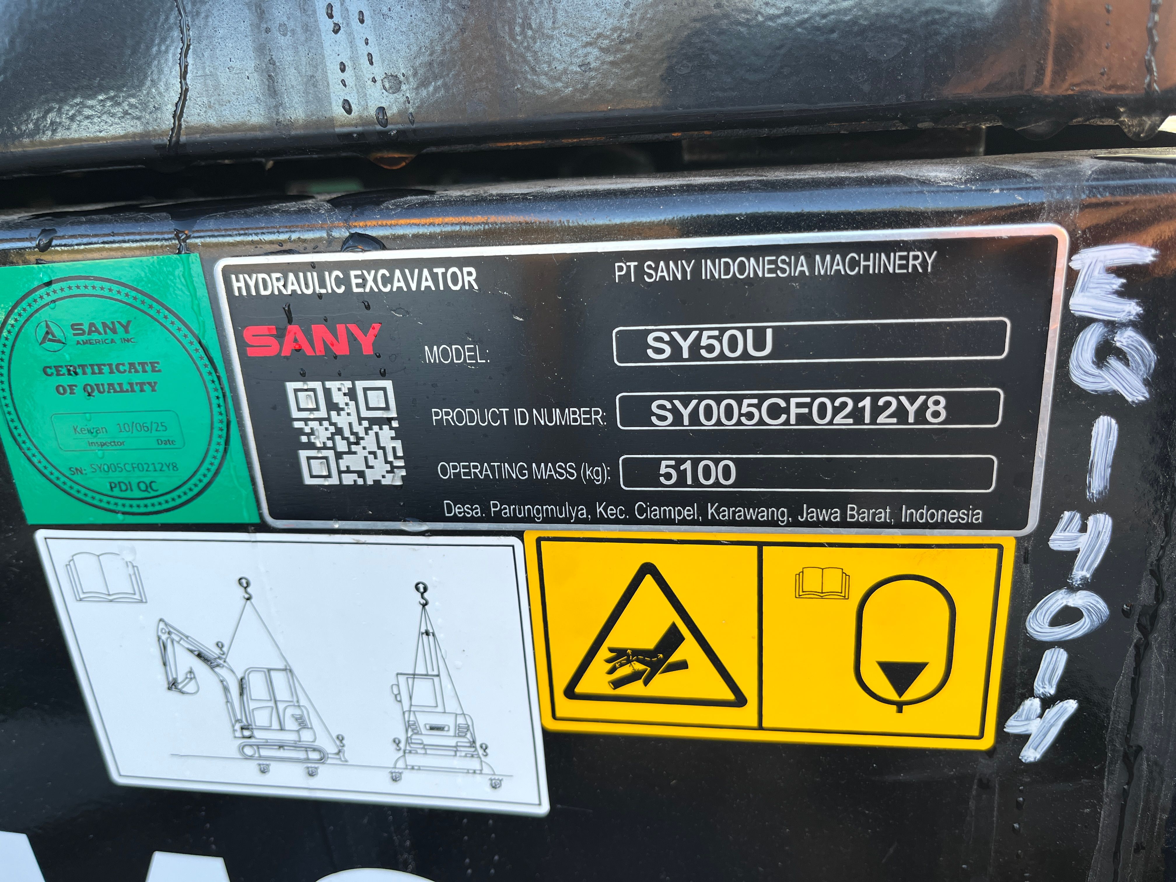 2025 SANY SY50U Photo 11 Thumbnail