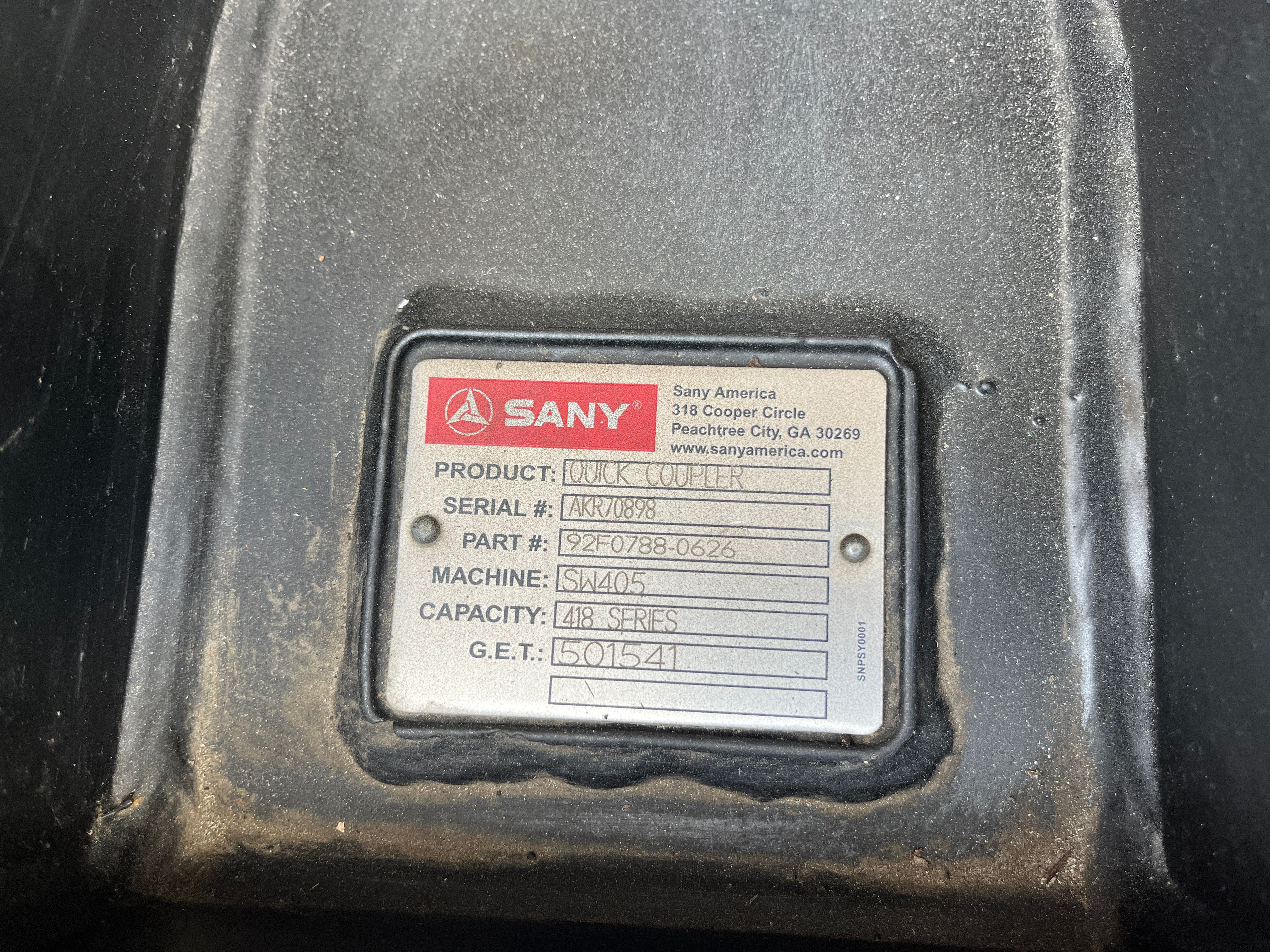 HYDRAULIC QUICK COUPLER FOR SW405K Photo 3 Thumbnail