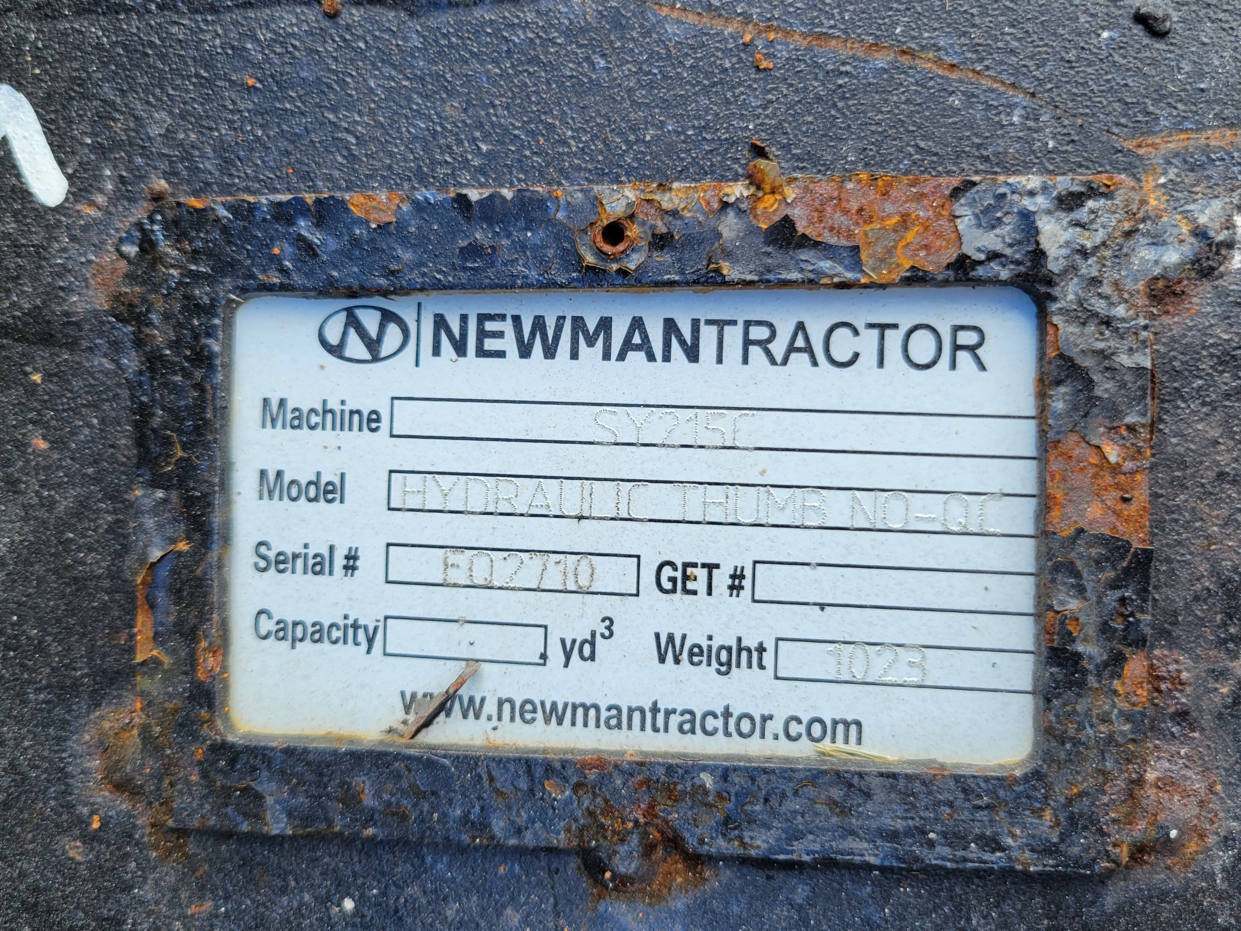 THUMB FOR SY215C (NO QUICK COUPLER) Photo 2 Thumbnail