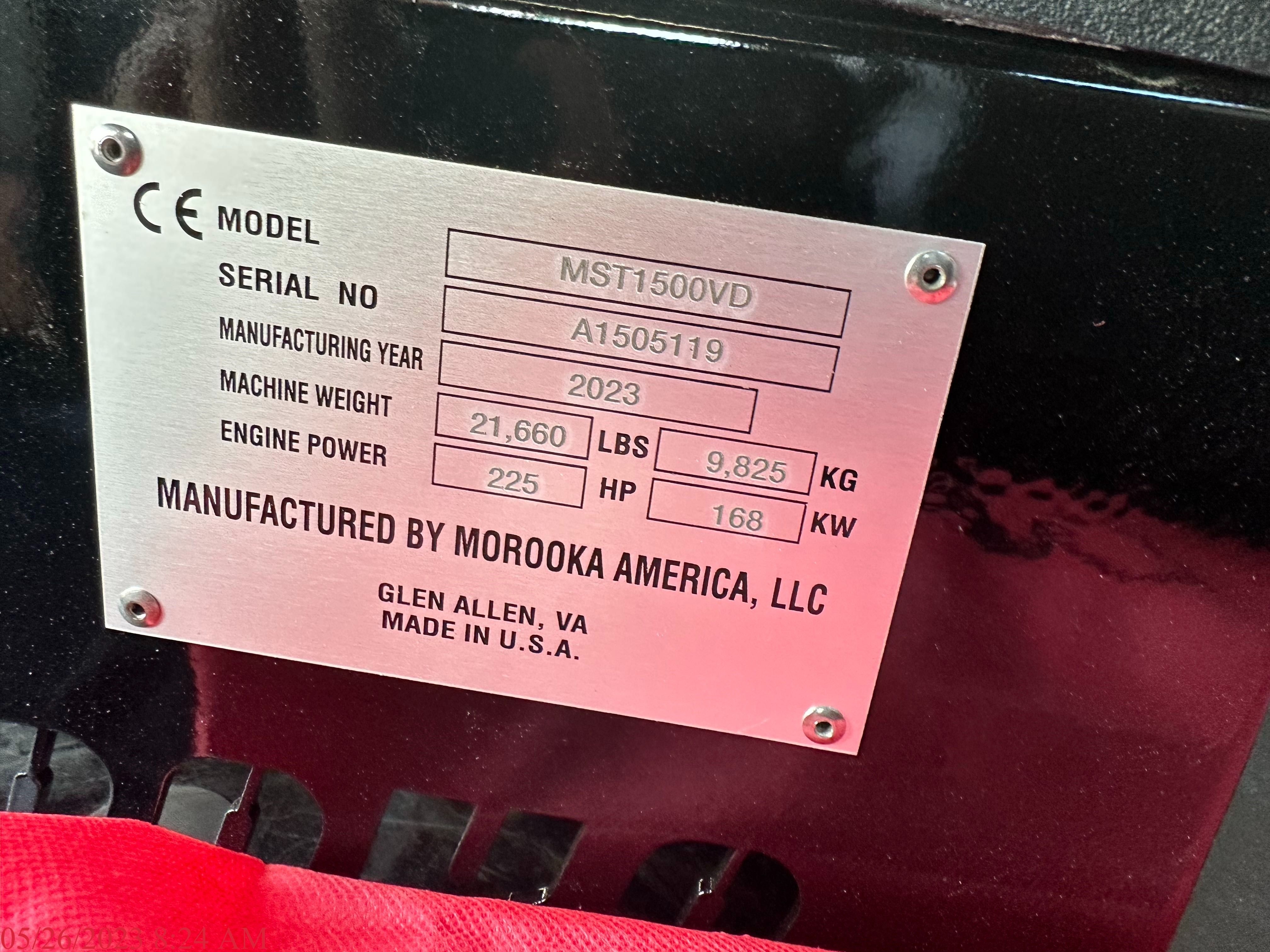 2023 MOROOKA MST 1500VD Photo 4 Thumbnail