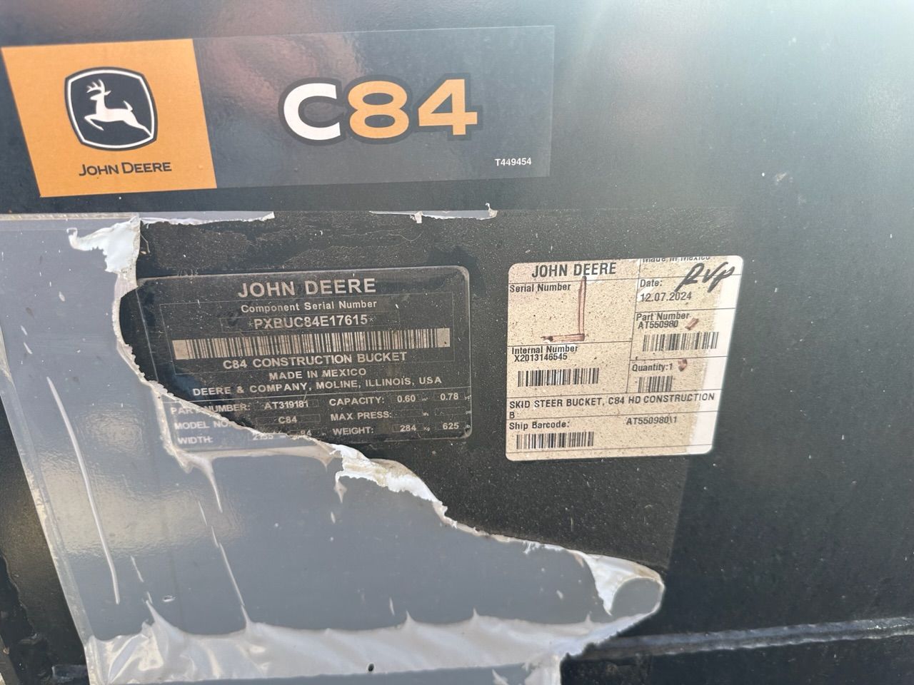 84" BUCKET FOR 333P Photo 5 Thumbnail