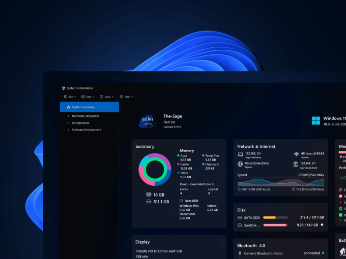 Windows 11 System infomation redesigned