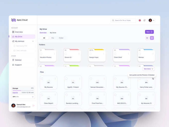 Folder Dashboard