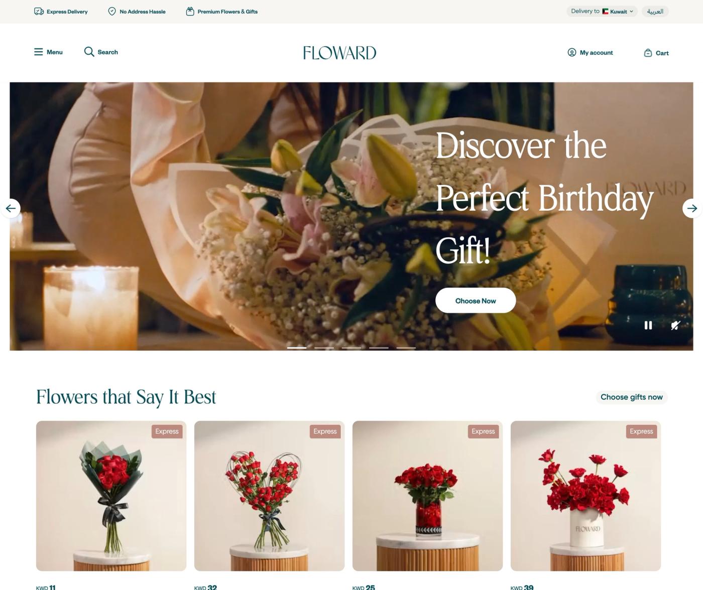 Floward Kuwait storefront