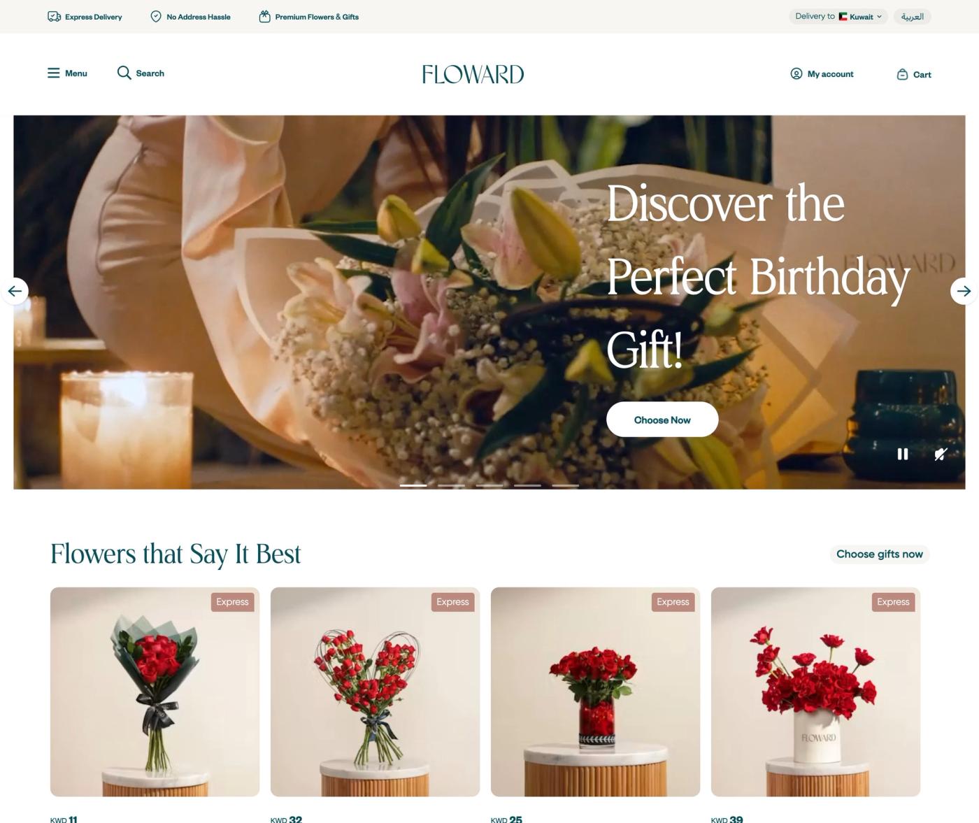 Floward Kuwait storefront