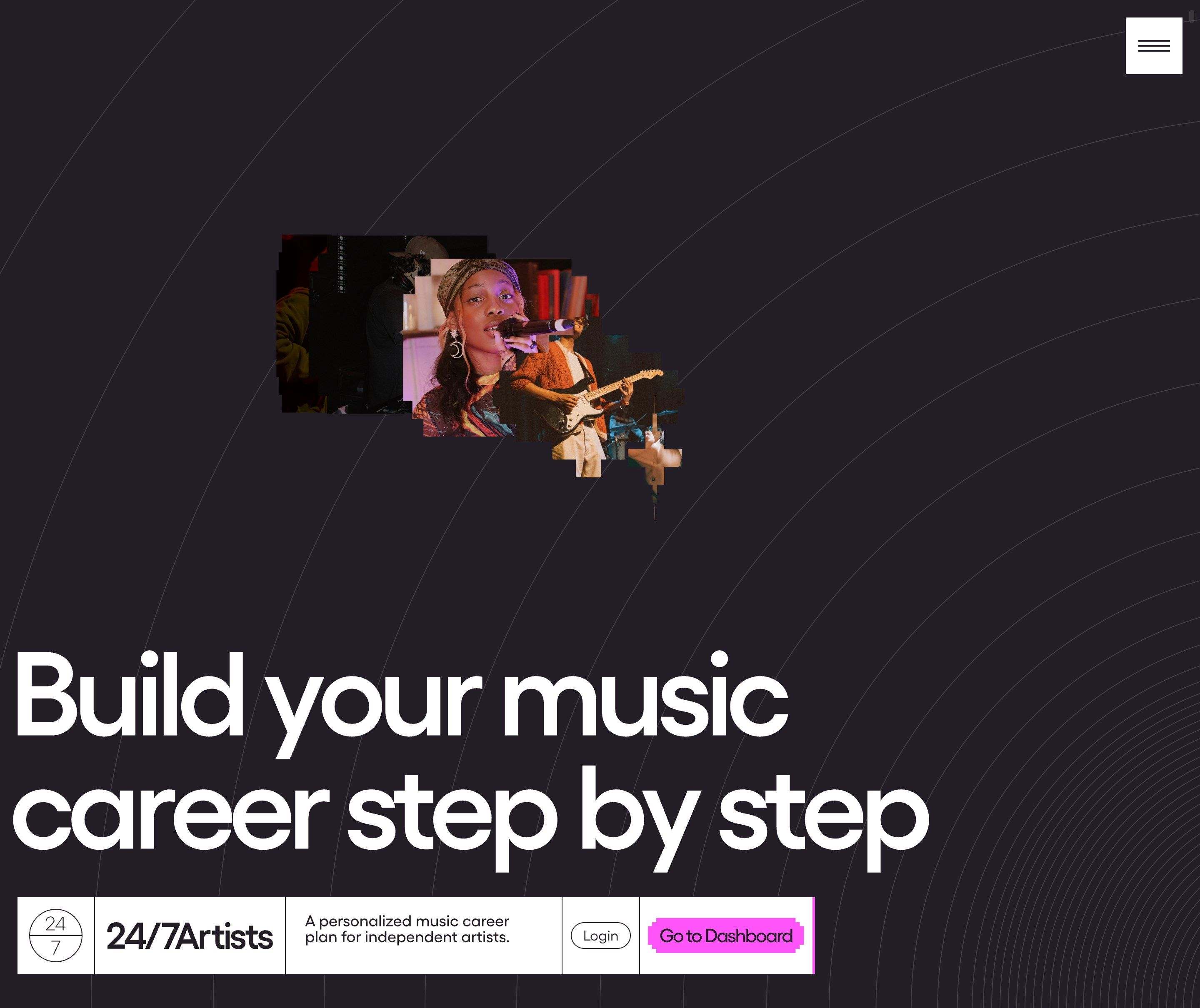 24/7 Artists home page