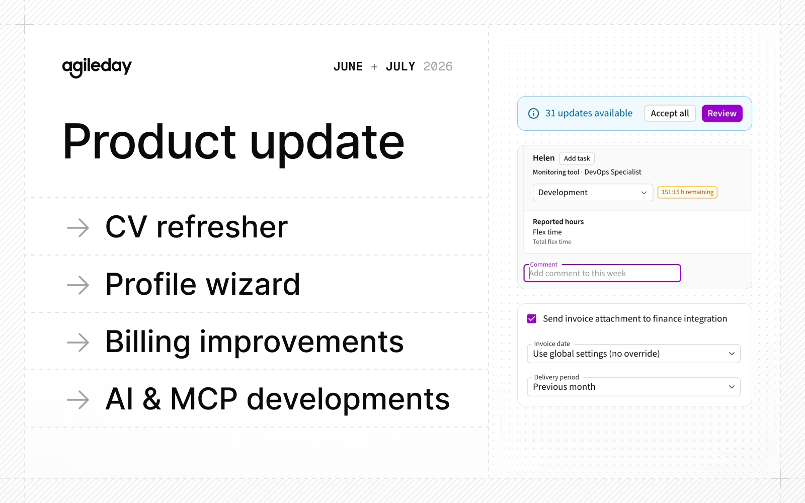 Product update: June + July 2026