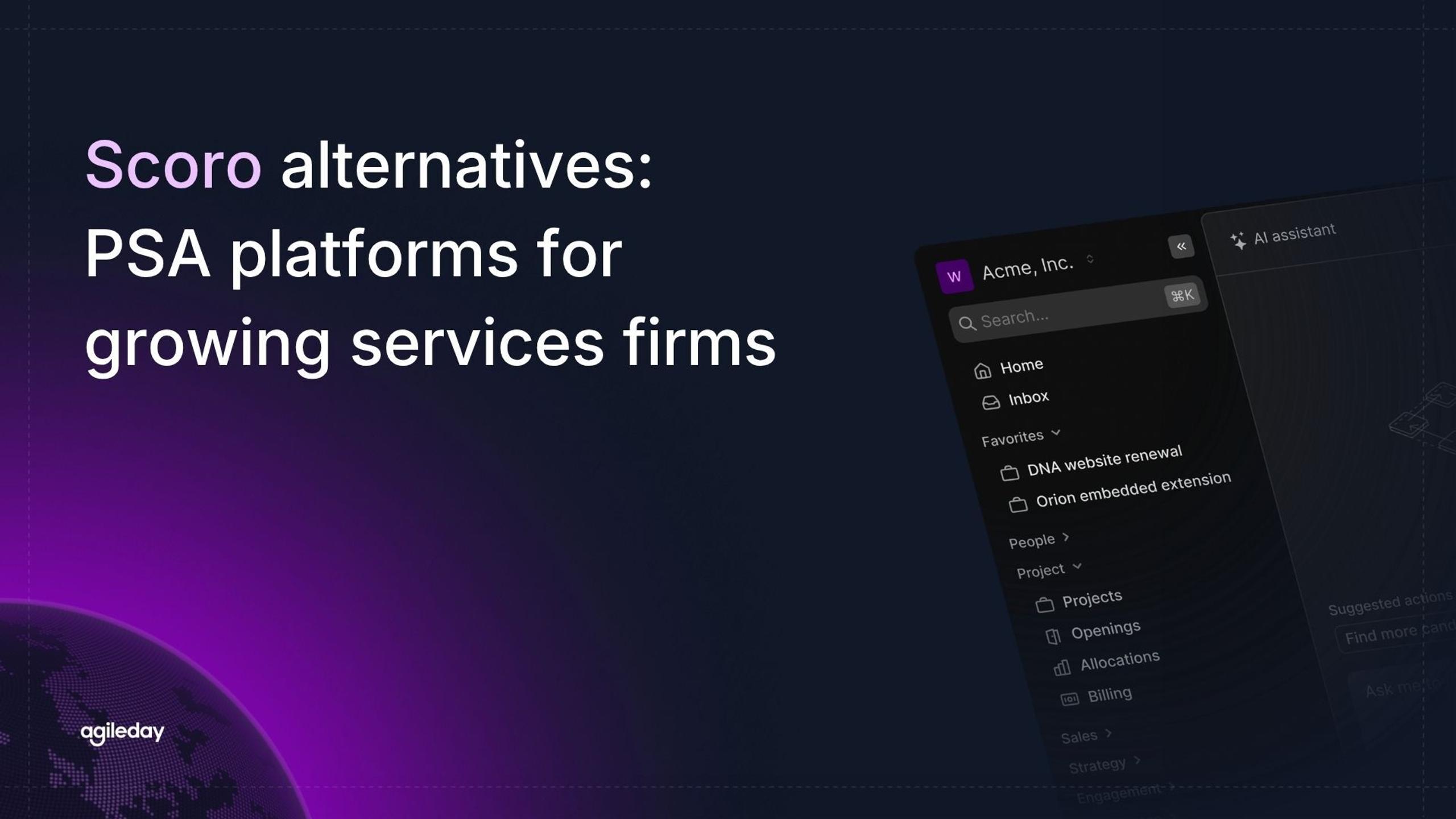 Scoro alternatives: PSA platforms for growing services firms