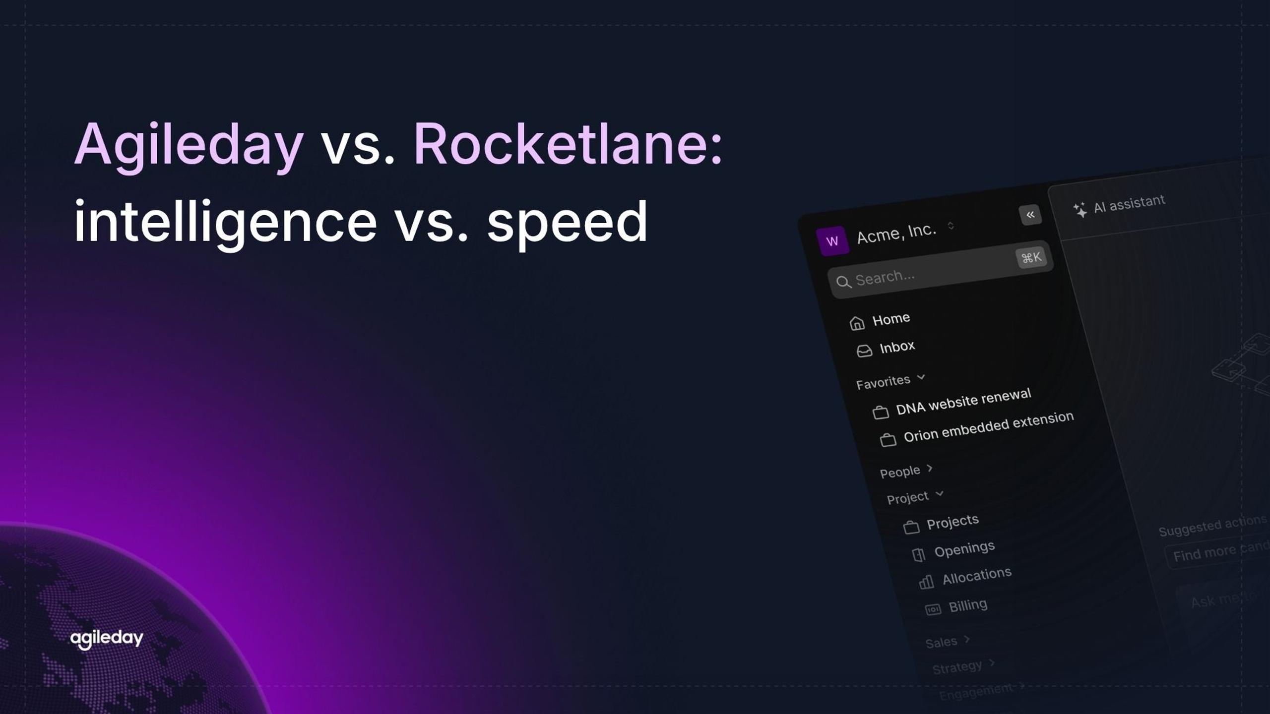 Agileday vs. Rocketlane: Intelligence vs. speed