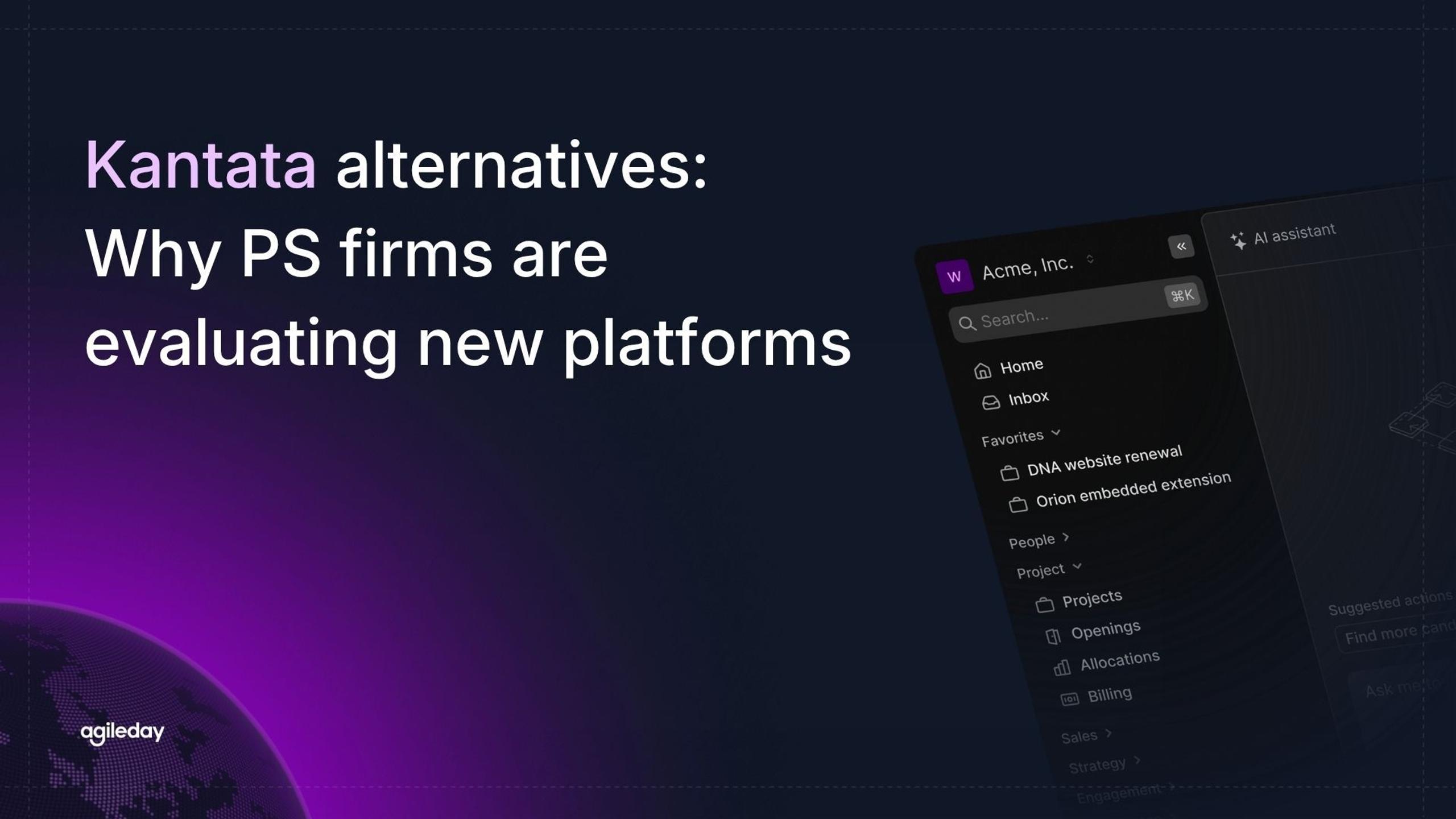 Kantata alternatives: Why PS firms are evaluating new platforms