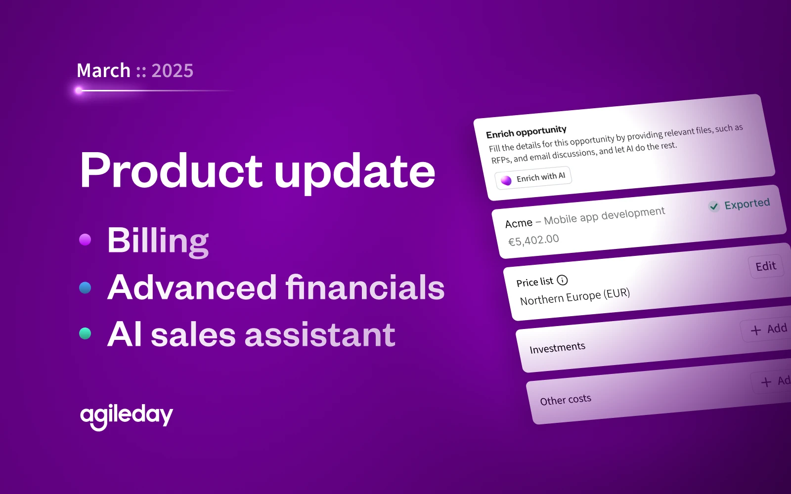Product update: March 2025