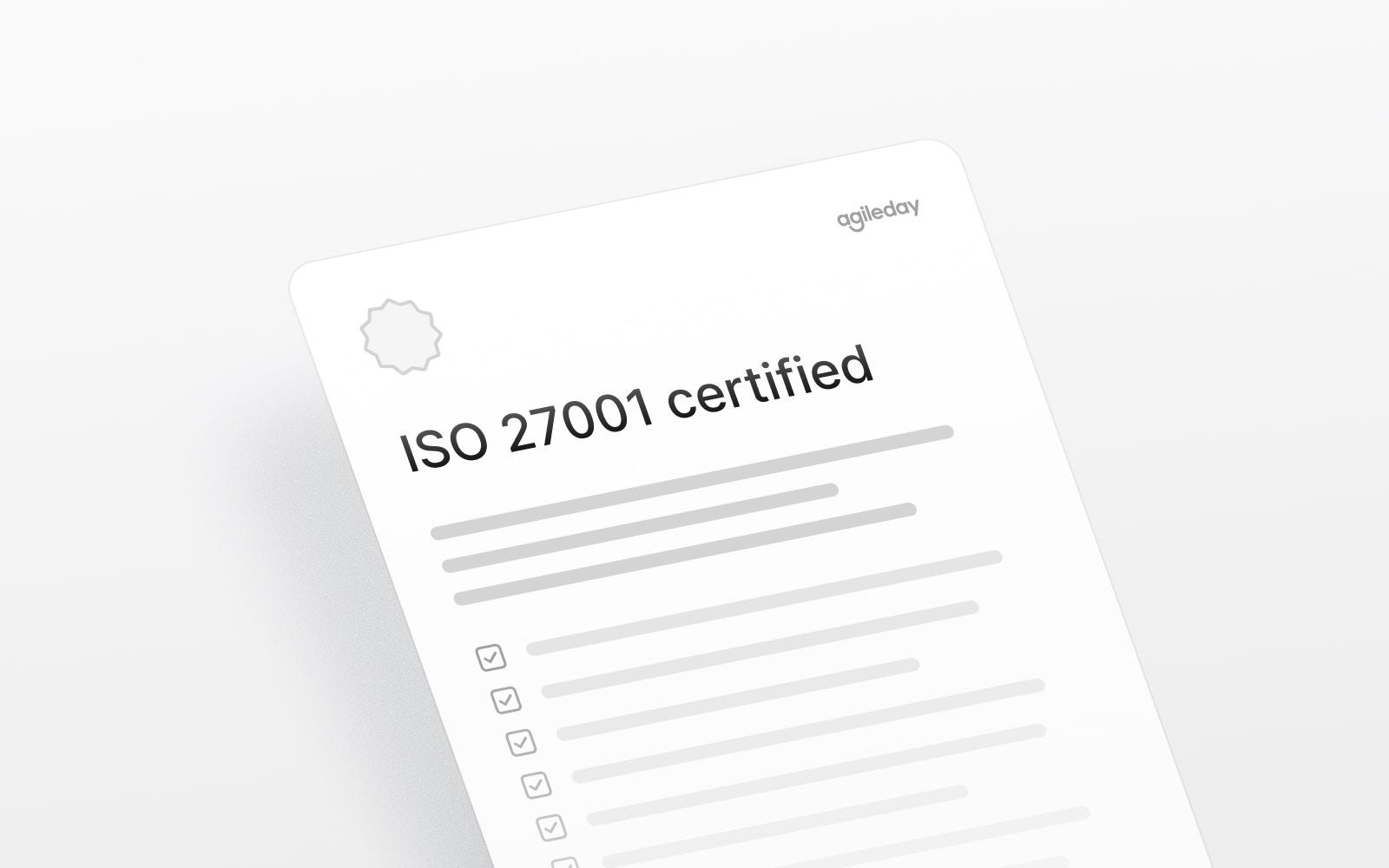 Agileday is now ISO 27001 certified. Here’s why that matters in the agentic era.