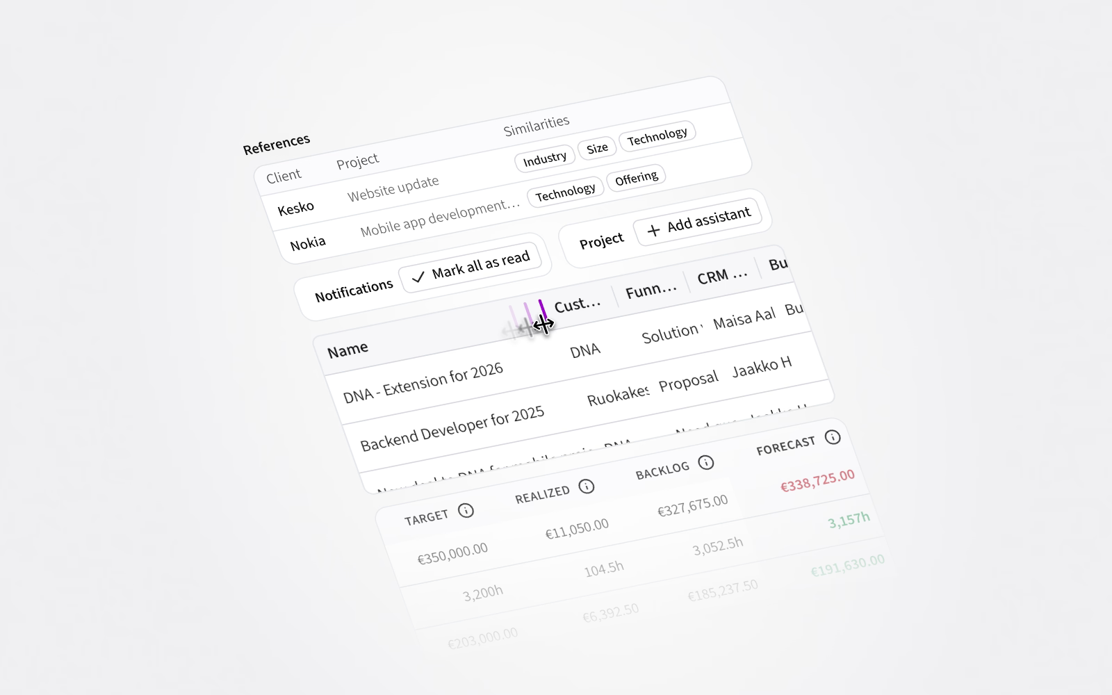 View reference recommendations, mark all notifications as read, add project assistants, and much more.