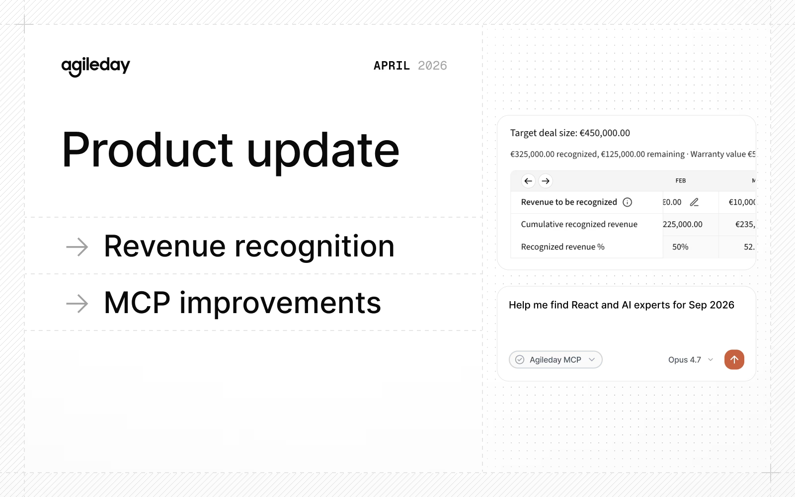 Product update: April 2026