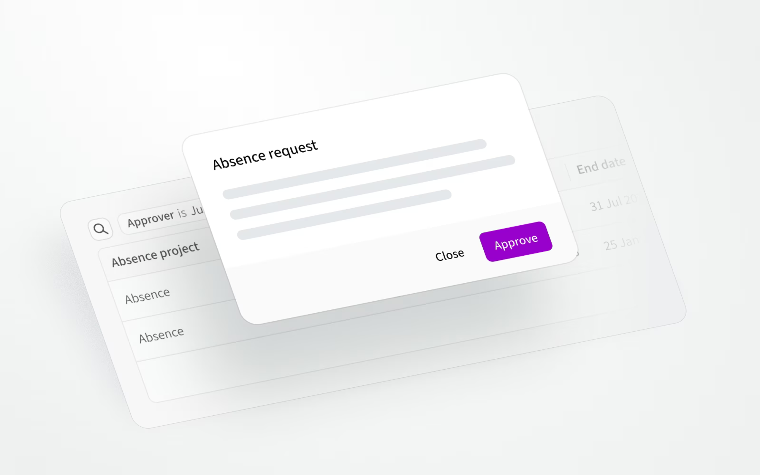 Allow supervisors to review and approve absence requests.