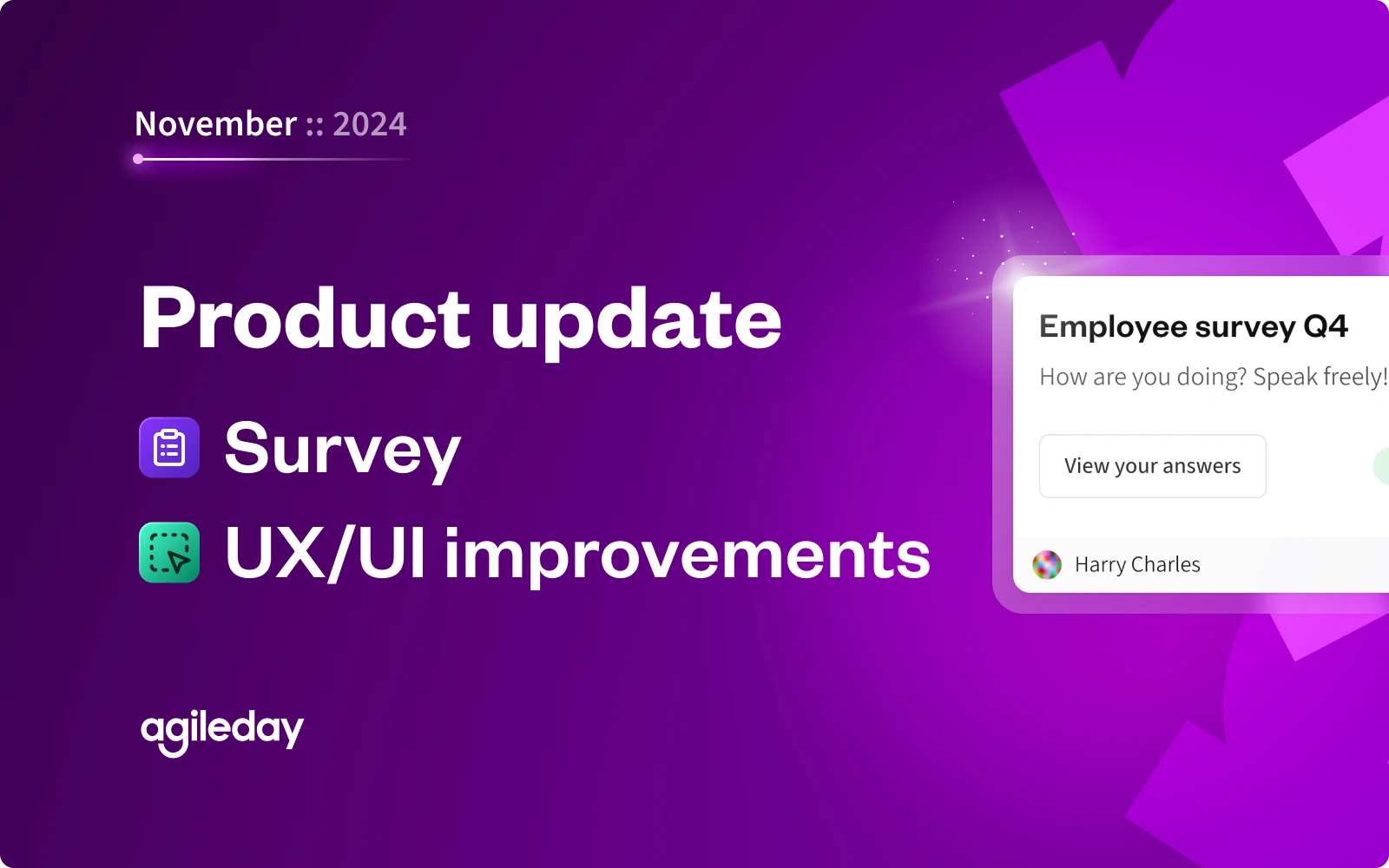 Product update: November 2024
