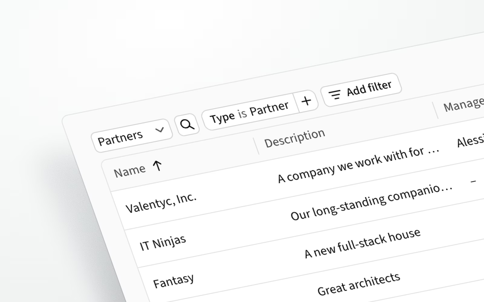 View and filter partner companies in the new partner portal