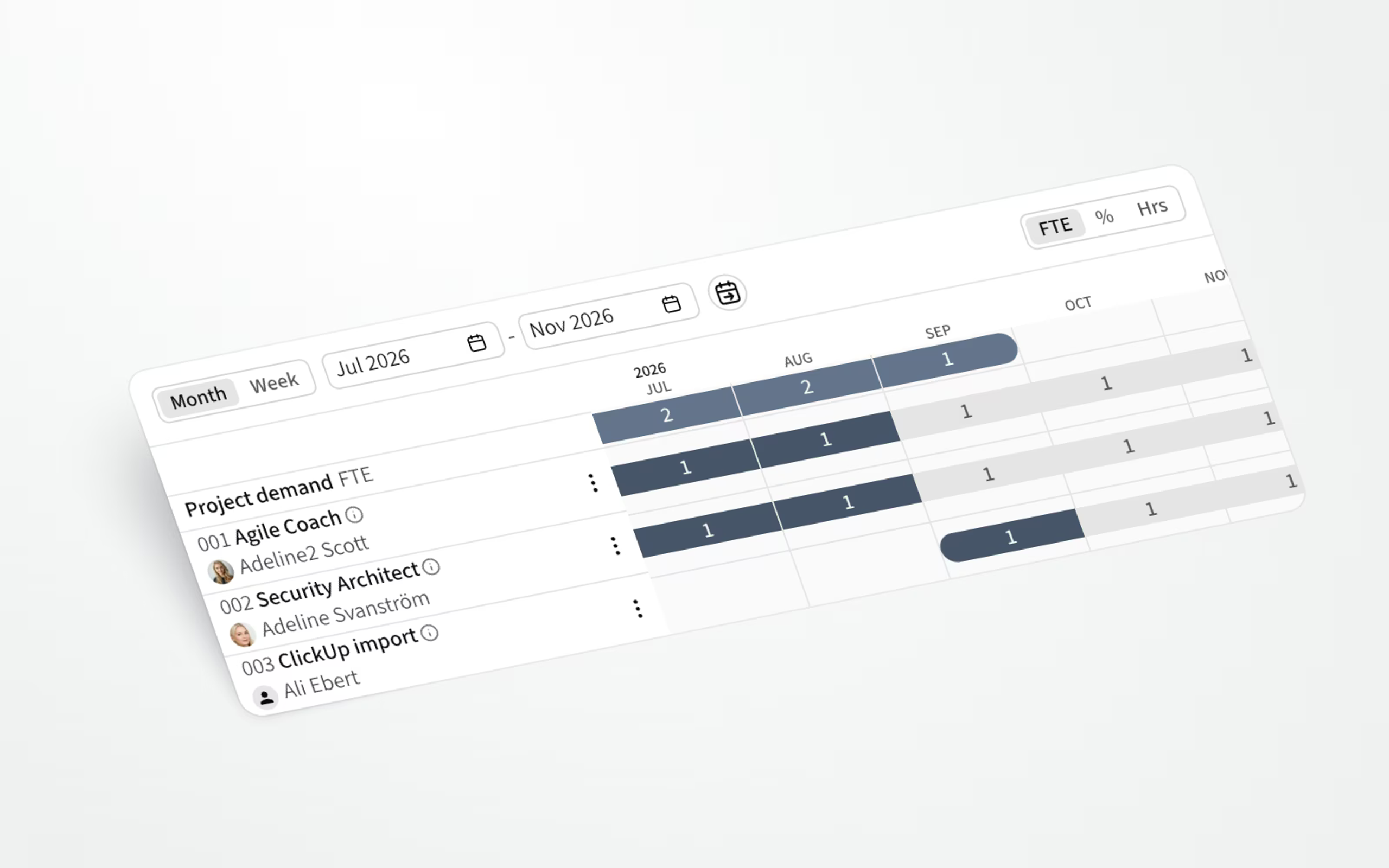 Merged projects now clearly differentiate between the old and the new allocations