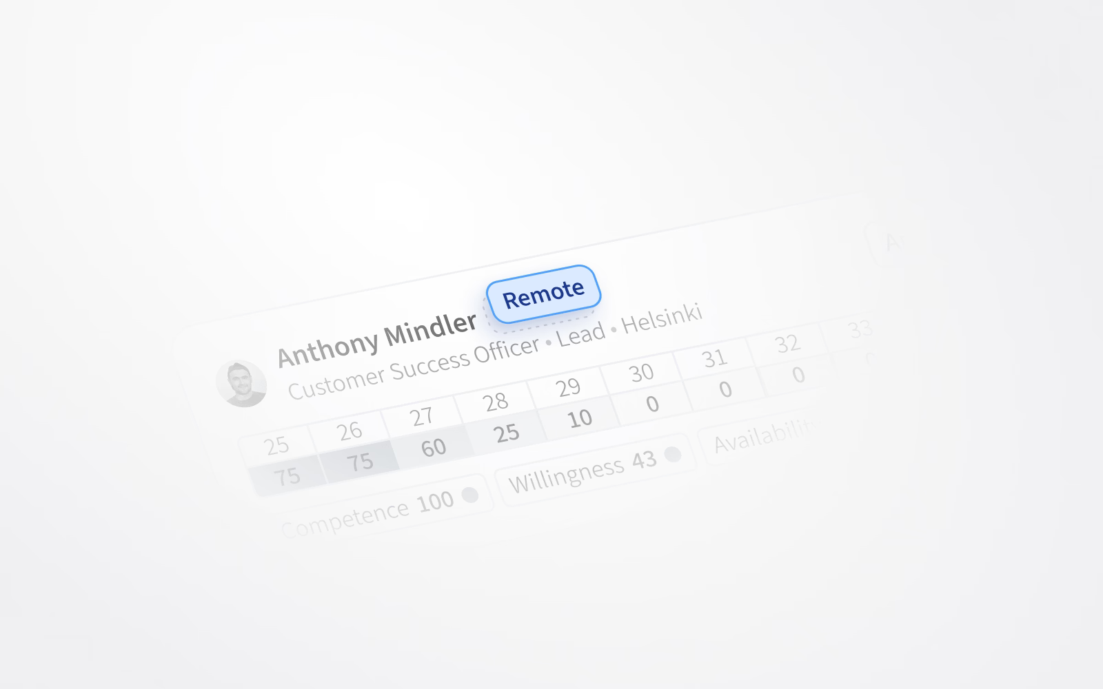 A staffing label to indicate a person is “Remote”