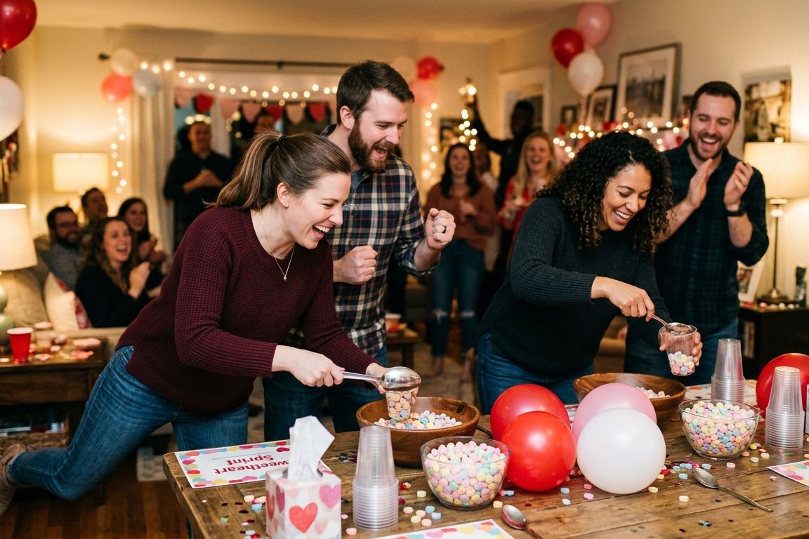 Sweetheart Sprint: The Valentine Candy Heart Relay
