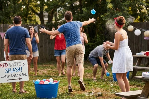 Red, White & Splash: 4th of July Water Balloon Toss Tournament