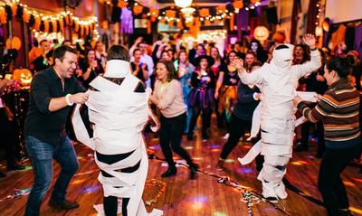 Halloween Mummy Wrap Race