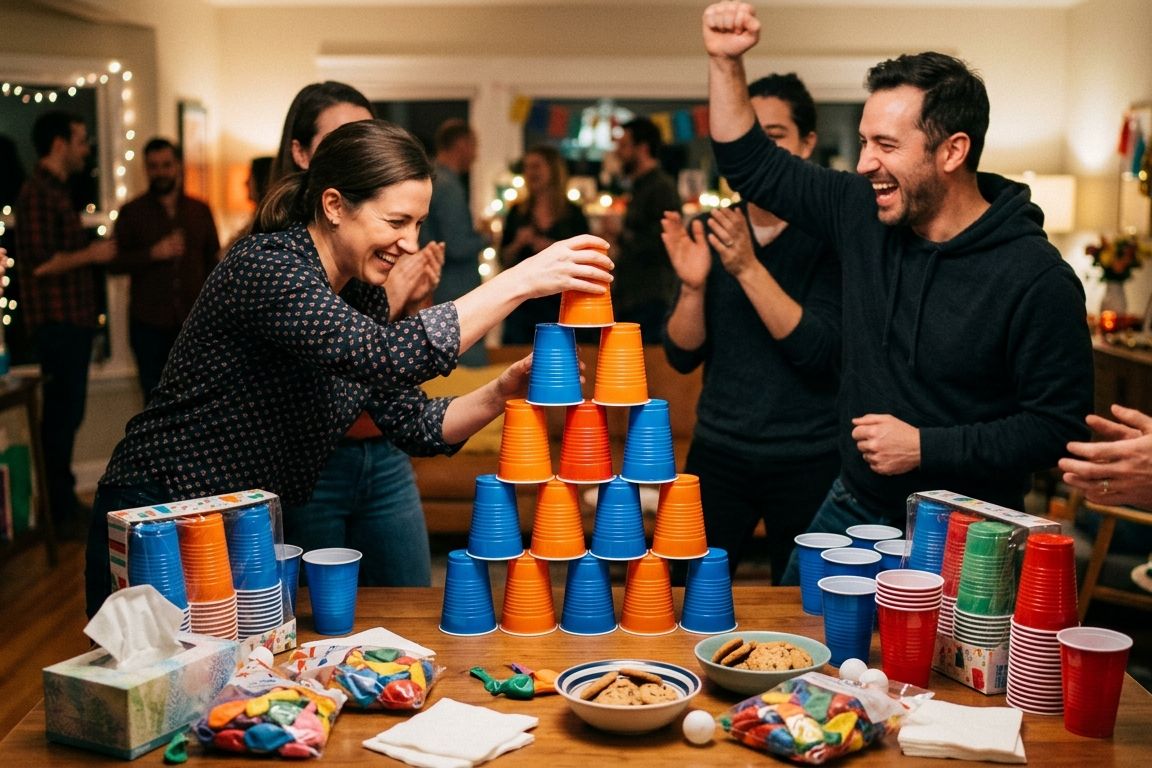 Stack Attack: The 36-Cup Pyramid Challenge