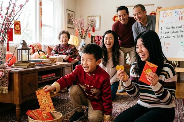 Lucky Red Envelope Scavenger Hunt