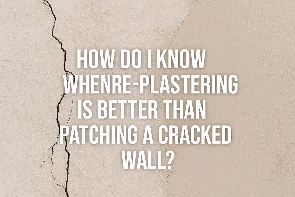 How Do I Know When Re-plastering Is Better than Patching?