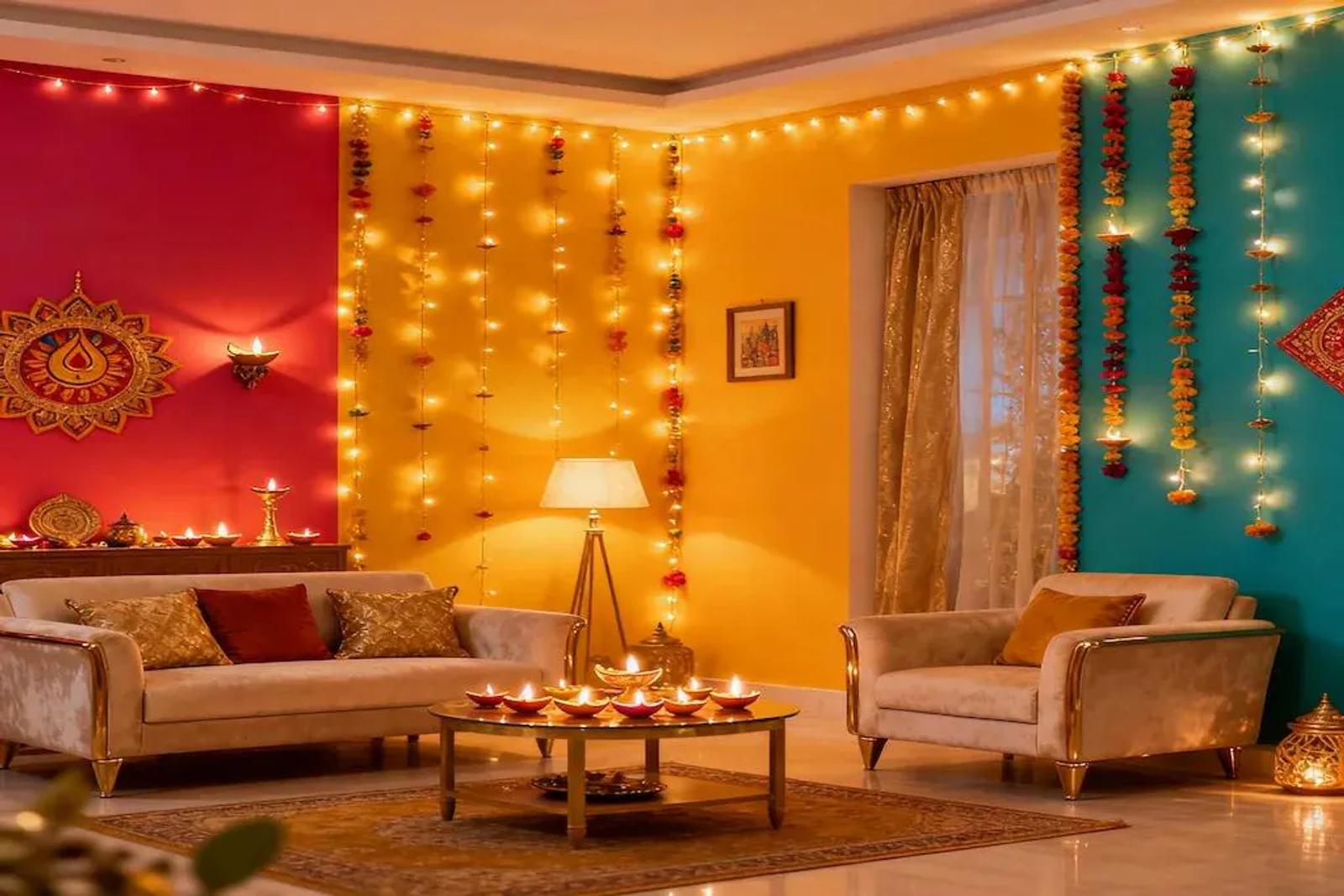 Top 10 Two-Wall Color Combinations for Diwali 2025