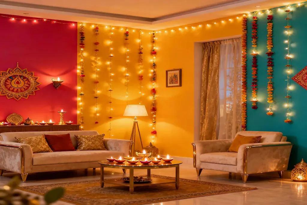 Top 10 Two-Wall Color Combinations for Diwali 2025