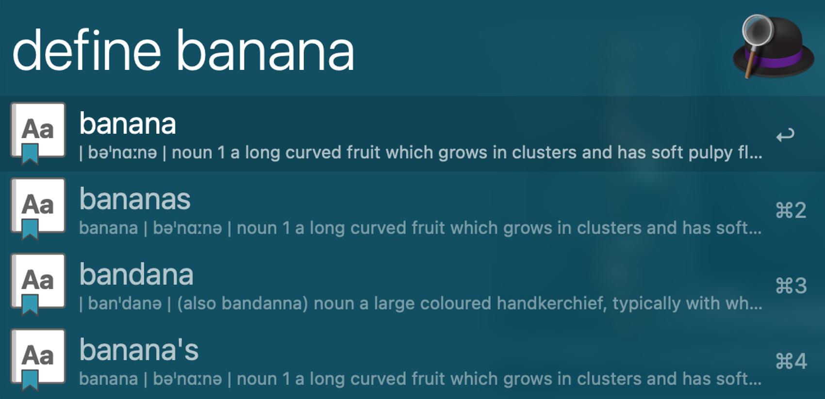 An Alfred window showing "define banana"​​​​‌﻿‍﻿​‍​‍‌‍﻿﻿‌﻿​‍‌‍‍‌‌‍‌﻿‌‍‍‌‌‍﻿‍​‍​‍​﻿‍‍​‍​‍‌﻿​﻿‌‍​‌‌‍﻿‍‌‍‍‌‌﻿‌​‌﻿‍‌​‍﻿‍‌‍‍‌‌‍﻿﻿​‍​‍​‍﻿​​‍​‍‌‍‍​‌﻿​‍‌‍‌‌‌‍‌‍​‍​‍​﻿‍‍​‍​‍‌‍‍​‌﻿‌​‌﻿‌​‌﻿​​‌﻿​﻿​﻿‍‍​‍﻿﻿​‍﻿﻿‌‍​‍‌‍‌‌‌‍‍﻿‌‍‍﻿​‍﻿‌‌‍​‍‌‍﻿​‌‍﻿﻿‌‍‌﻿‌‍‌﻿​‍﻿‌‌﻿​﻿‌‍​‌‌‍﻿‍‌‍‍‌‌﻿‌​‌﻿‍‌​‍﻿‍‌﻿‌‍‌‍‌‌‌﻿​‍‌‍​﻿‌‍‌‌‌‍﻿​​‍﻿‍‌‍​‌‌﻿​​‌﻿​​​‍﻿﻿‌‍‍‌‌‍﻿‍‌﻿‌​‌‍‌‌‌‍﻿‍‌﻿‌​​‍﻿﻿‌‍‌‌‌‍‌​‌‍‍‌‌﻿‌​​‍﻿﻿‌‍﻿‌‌‍﻿﻿‌‍‌​‌‍‌‌​﻿﻿‌‌﻿​​‌﻿​‍‌‍‌‌‌﻿​﻿‌‍‌‌‌‍﻿‍‌﻿‌​‌‍​‌‌﻿‌​‌‍‍‌‌‍﻿﻿‌‍﻿‍​﻿‍﻿‌‍‍‌‌‍‌​​﻿﻿‌​﻿​​​﻿‌‍​﻿​﻿​﻿‌‌​﻿​‍​﻿‌‍​﻿‍‌​﻿​‍​‍﻿‌‌‍​‌‌‍‌​​﻿‌‌​﻿​‌​‍﻿‌​﻿‌​‌‍‌‍​﻿​﻿‌‍‌​​‍﻿‌‌‍​‍​﻿‍‌​﻿​​‌‍‌‌​‍﻿‌‌‍​﻿‌‍​‌‌‍​﻿‌‍‌‍​﻿‌﻿​﻿‌﻿‌‍‌​‌‍‌‌​﻿​​​﻿‌‌​﻿​‍‌‍​‍​﻿‍﻿‌﻿‌​‌﻿‍‌‌﻿​​‌‍‌‌​﻿﻿‌‌﻿​​‌‍﻿﻿‌﻿​﻿‌﻿‌​​﻿‍﻿‌﻿​​‌‍​‌‌﻿‌​‌‍‍​​﻿﻿‌‌‍​﻿‌‍﻿﻿‌‍﻿‍‌﻿‌​‌‍‌‌‌‍﻿‍‌﻿‌​​‍‌‌​﻿‌‌‌​​‍‌‌﻿﻿‌‍‍﻿‌‍‌‌‌﻿‍‌​‍‌‌​﻿​﻿‌​‌​​‍‌‌​﻿​﻿‌​‌​​‍‌‌​﻿​‍​﻿​‍‌‍‌‌​﻿​‌​﻿‌​​﻿‌‌‌‍‌‌​﻿‌﻿​﻿‍​​﻿​‍​﻿​﻿​﻿‌﻿​﻿‌‌​﻿​﻿​‍‌‌​﻿​‍​﻿​‍​‍‌‌​﻿‌‌‌​‌​​‍﻿‍‌‍​‌‌‍﻿​‌﻿‌​​﻿﻿﻿‌‍​‍‌‍​‌‌﻿​﻿‌‍‌‌‌‌‌‌‌﻿​‍‌‍﻿​​﻿﻿‌‌‍‍​‌﻿‌​‌﻿‌​‌﻿​​‌﻿​﻿​‍‌‌​﻿​﻿‌​​‌​‍‌‌​﻿​‍‌​‌‍​‍‌‌​﻿​‍‌​‌‍‌‍​‍‌‍‌‌‌‍‍﻿‌‍‍﻿​‍﻿‌‌‍​‍‌‍﻿​‌‍﻿﻿‌‍‌﻿‌‍‌﻿​‍﻿‌‌﻿​﻿‌‍​‌‌‍﻿‍‌‍‍‌‌﻿‌​‌﻿‍‌​‍﻿‍‌﻿‌‍‌‍‌‌‌﻿​‍‌‍​﻿‌‍‌‌‌‍﻿​​‍﻿‍‌‍​‌‌﻿​​‌﻿​​​‍‌‍‌‍‍‌‌‍‌​​﻿﻿‌​﻿​​​﻿‌‍​﻿​﻿​﻿‌‌​﻿​‍​﻿‌‍​﻿‍‌​﻿​‍​‍﻿‌‌‍​‌‌‍‌​​﻿‌‌​﻿​‌​‍﻿‌​﻿‌​‌‍‌‍​﻿​﻿‌‍‌​​‍﻿‌‌‍​‍​﻿‍‌​﻿​​‌‍‌‌​‍﻿‌‌‍​﻿‌‍​‌‌‍​﻿‌‍‌‍​﻿‌﻿​﻿‌﻿‌‍‌​‌‍‌‌​﻿​​​﻿‌‌​﻿​‍‌‍​‍​‍‌‍‌﻿‌​‌﻿‍‌‌﻿​​‌‍‌‌​﻿﻿‌‌﻿​​‌‍﻿﻿‌﻿​﻿‌﻿‌​​‍‌‍‌﻿​​‌‍​‌‌﻿‌​‌‍‍​​﻿﻿‌‌‍​﻿‌‍﻿﻿‌‍﻿‍‌﻿‌​‌‍‌‌‌‍﻿‍‌﻿‌​​‍‌‌​﻿‌‌‌​​‍‌‌﻿﻿‌‍‍﻿‌‍‌‌‌﻿‍‌​‍‌‌​﻿​﻿‌​‌​​‍‌‌​﻿​﻿‌​‌​​‍‌‌​﻿​‍​﻿​‍‌‍‌‌​﻿​‌​﻿‌​​﻿‌‌‌‍‌‌​﻿‌﻿​﻿‍​​﻿​‍​﻿​﻿​﻿‌﻿​﻿‌‌​﻿​﻿​‍‌‌​﻿​‍​﻿​‍​‍‌‌​﻿‌‌‌​‌​​‍﻿‍‌‍​‌‌‍﻿​‌﻿‌​​‍​‍‌﻿﻿‌