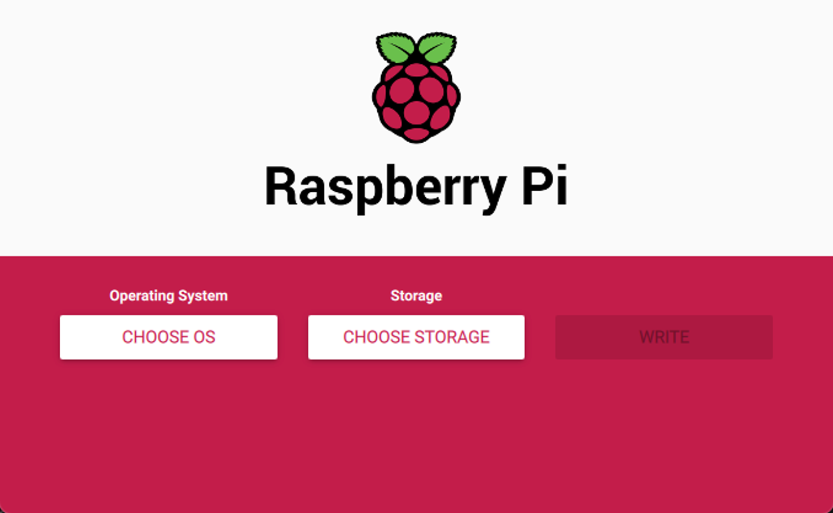 bilde av rasberry pie installering start