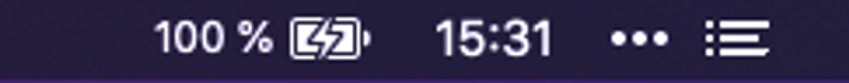 a neat menu bar