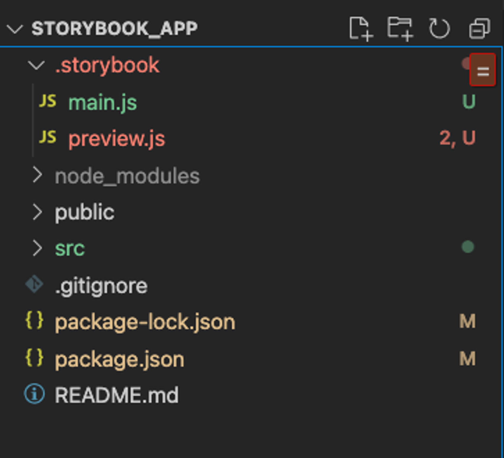 Image showing the preview file in the project folder structure