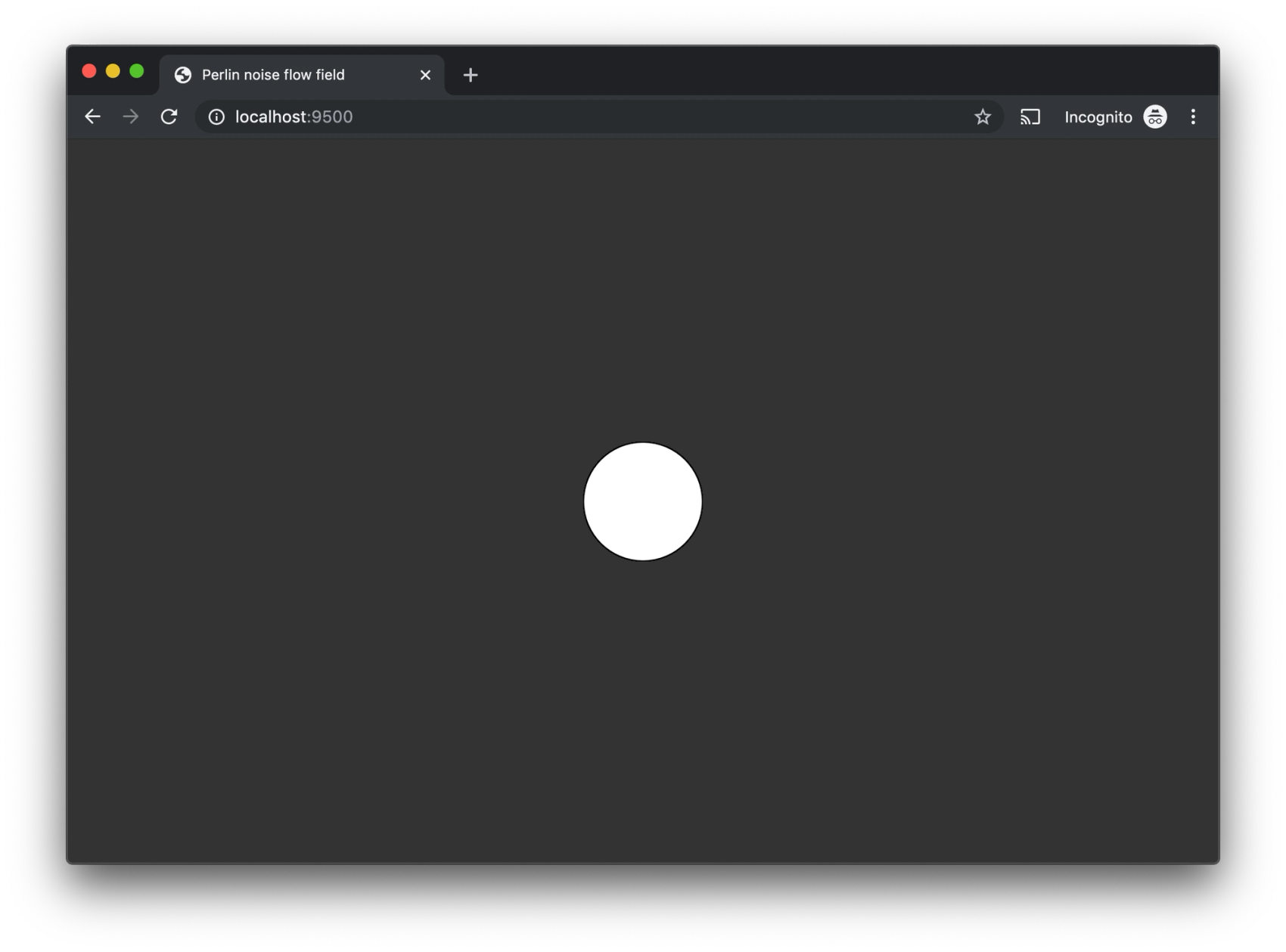 white circle