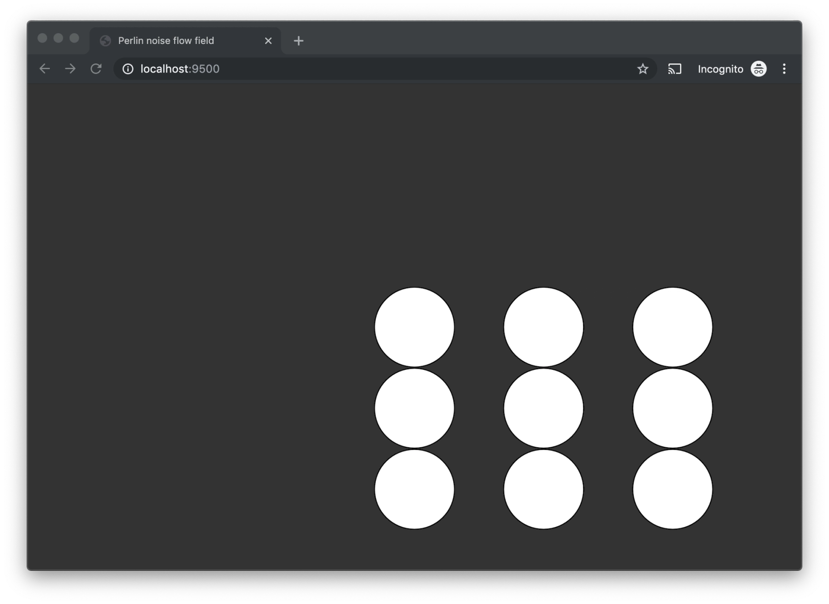 multiple white circles