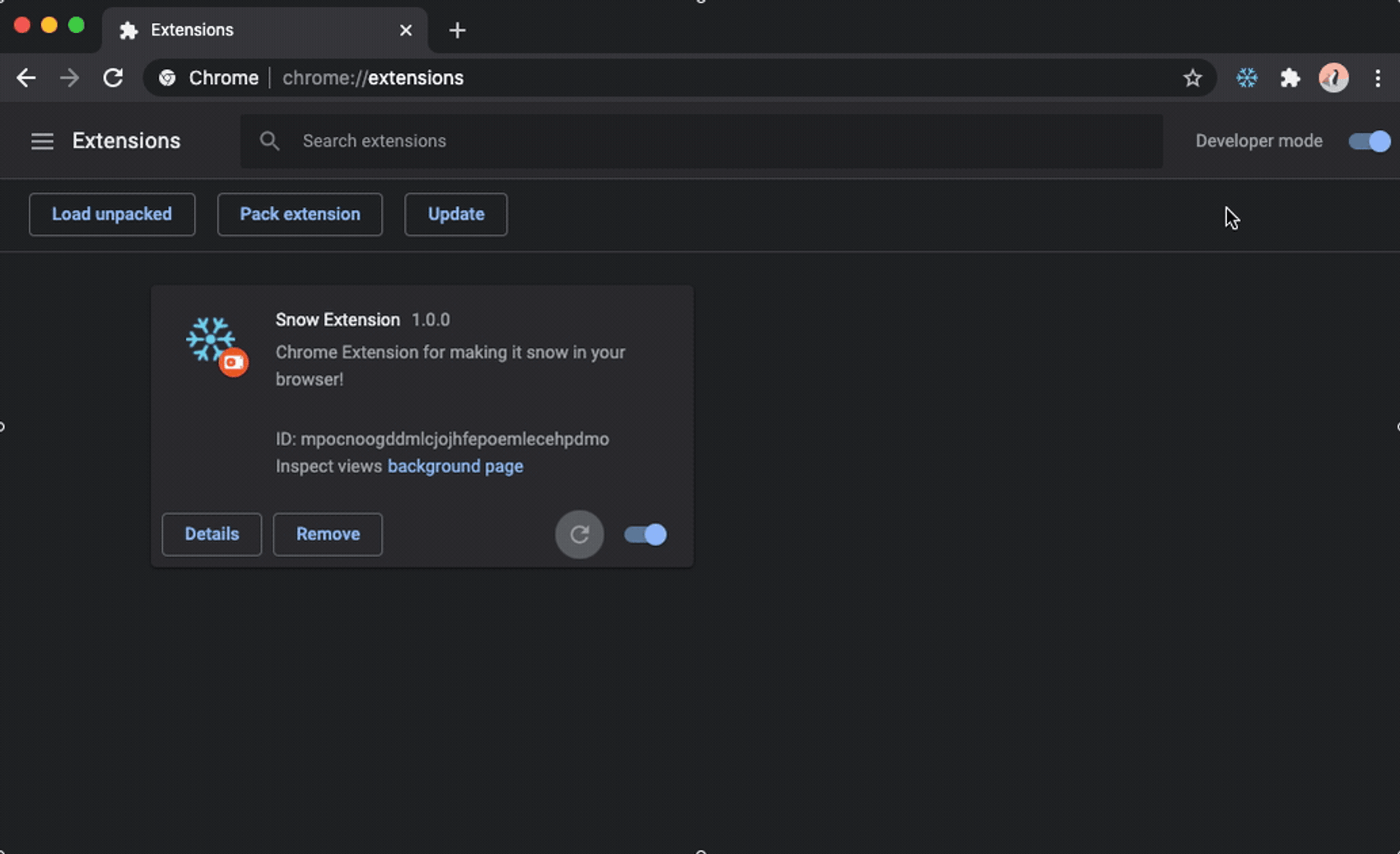 Button updating based on background's state