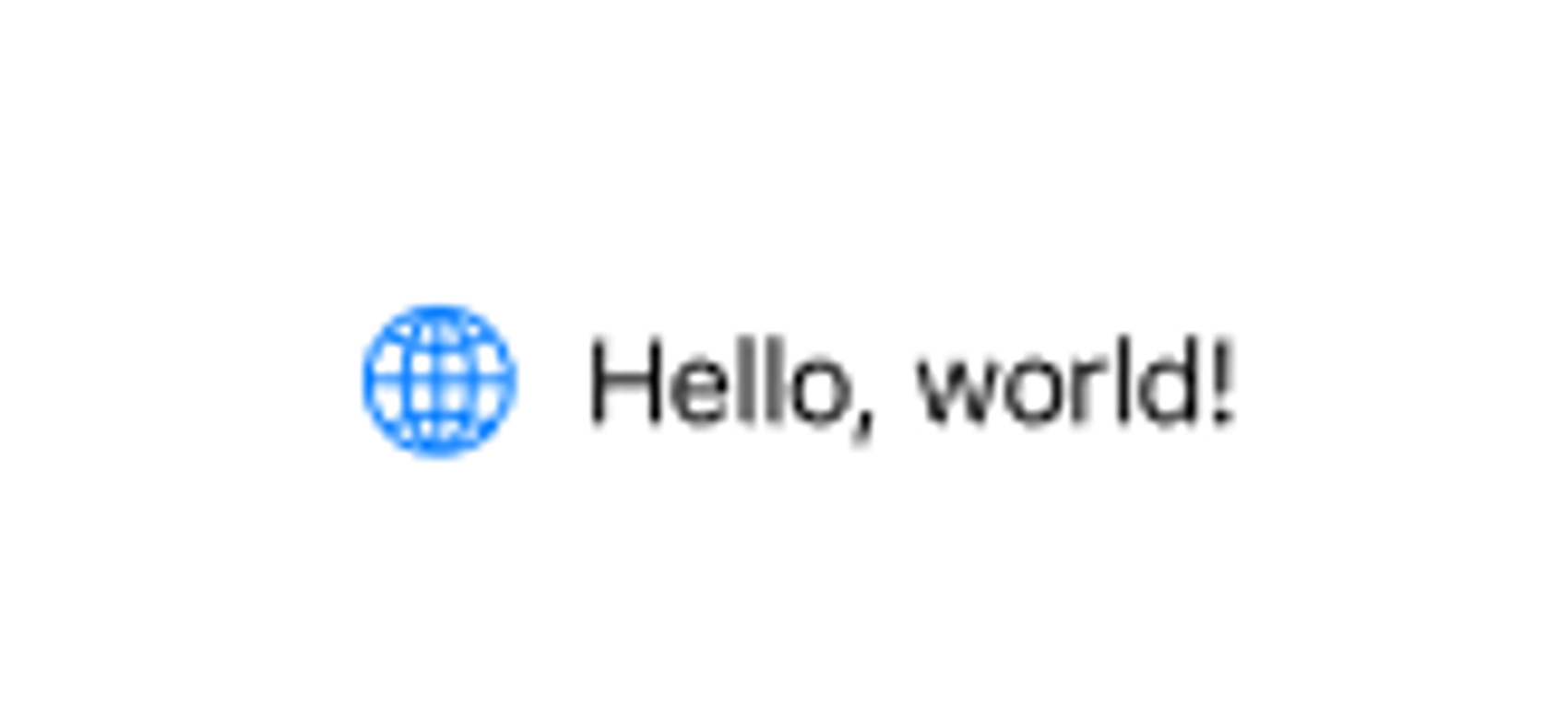 screenshot of an HStack in swift ui