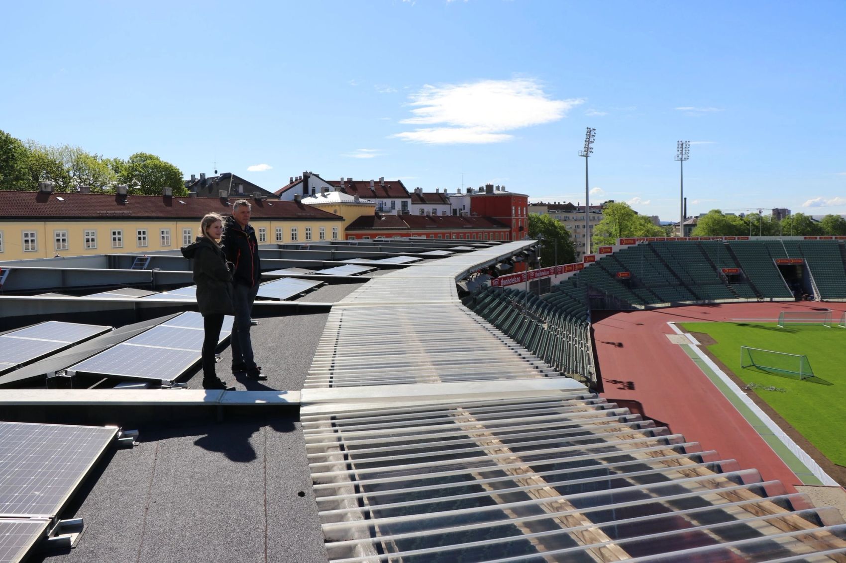 Solcelle på Bislett Stadion