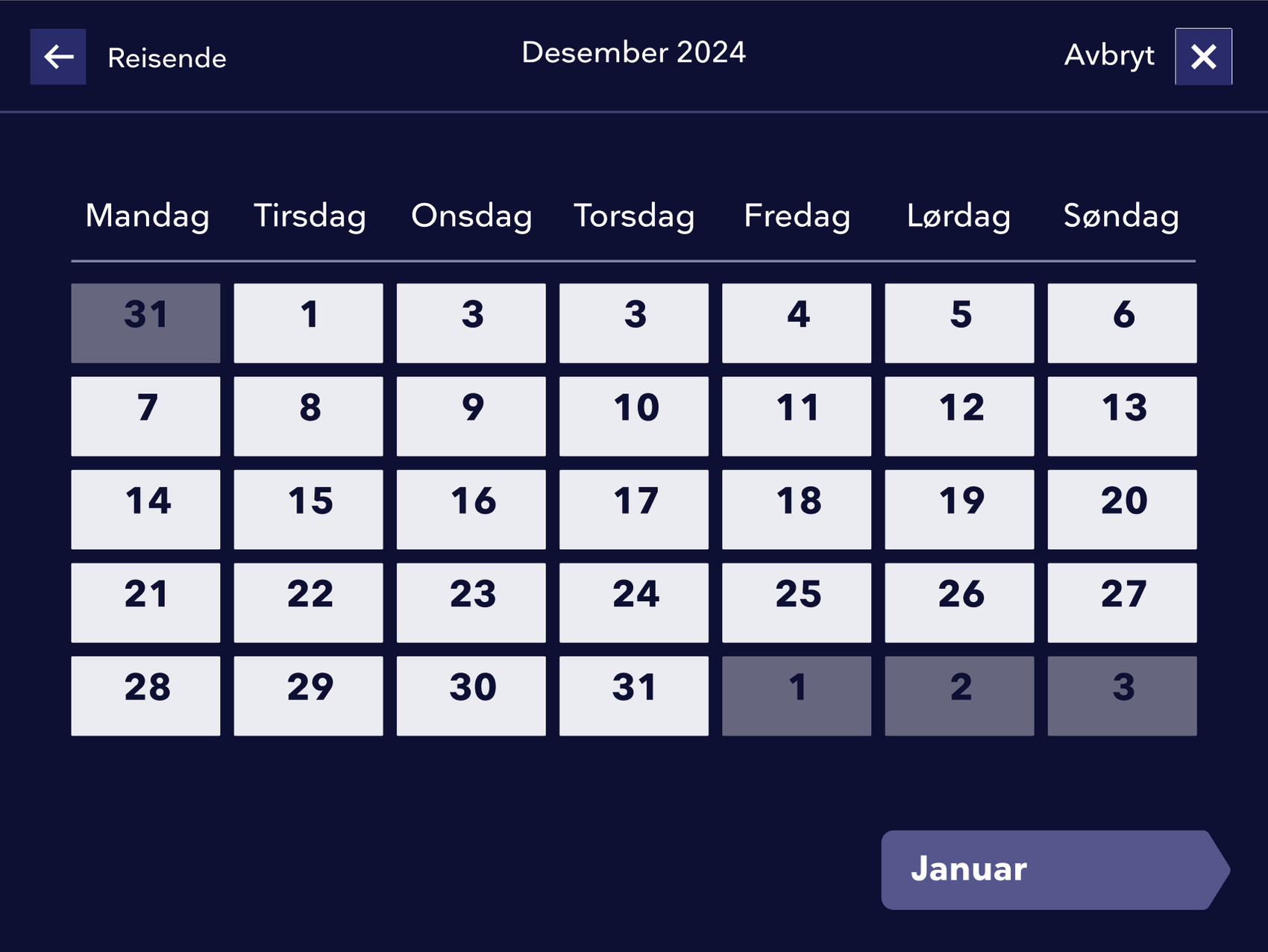 Automat kalender