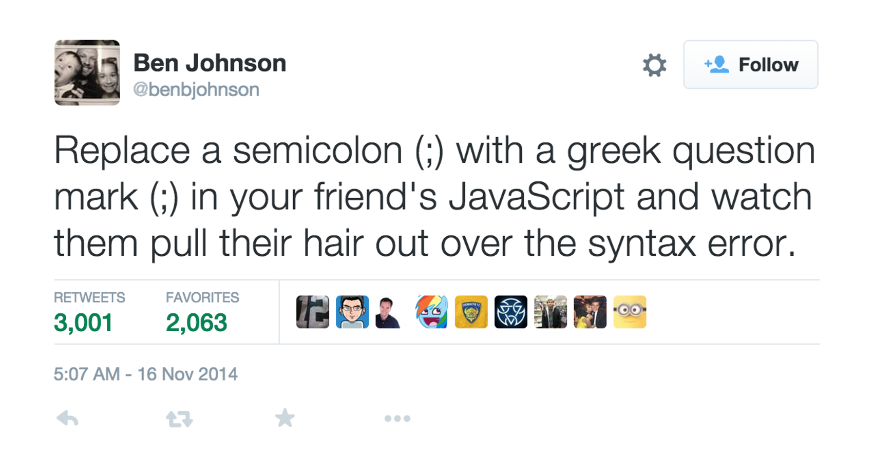 Twitter-post regarding greek question mark and semicolon​​​​‌﻿‍﻿​‍​‍‌‍﻿﻿‌﻿​‍‌‍‍‌‌‍‌﻿‌‍‍‌‌‍﻿‍​‍​‍​﻿‍‍​‍​‍‌﻿​﻿‌‍​‌‌‍﻿‍‌‍‍‌‌﻿‌​‌﻿‍‌​‍﻿‍‌‍‍‌‌‍﻿﻿​‍​‍​‍﻿​​‍​‍‌‍‍​‌﻿​‍‌‍‌‌‌‍‌‍​‍​‍​﻿‍‍​‍​‍‌‍‍​‌﻿‌​‌﻿‌​‌﻿​​‌﻿​﻿​﻿‍‍​‍﻿﻿​‍﻿﻿‌‍​‍‌‍‌‌‌‍‍﻿‌‍‍﻿​‍﻿‌‌‍​‍‌‍﻿​‌‍﻿﻿‌‍‌﻿‌‍‌﻿​‍﻿‌‌﻿​﻿‌‍​‌‌‍﻿‍‌‍‍‌‌﻿‌​‌﻿‍‌​‍﻿‍‌﻿‌‍‌‍‌‌‌﻿​‍‌‍​﻿‌‍‌‌‌‍﻿​​‍﻿‍‌‍​‌‌﻿​​‌﻿​​​‍﻿﻿‌‍‍‌‌‍﻿‍‌﻿‌​‌‍‌‌‌‍﻿‍‌﻿‌​​‍﻿﻿‌‍‌‌‌‍‌​‌‍‍‌‌﻿‌​​‍﻿﻿‌‍﻿‌‌‍﻿﻿‌‍‌​‌‍‌‌​﻿﻿‌‌﻿​​‌﻿​‍‌‍‌‌‌﻿​﻿‌‍‌‌‌‍﻿‍‌﻿‌​‌‍​‌‌﻿‌​‌‍‍‌‌‍﻿﻿‌‍﻿‍​﻿‍﻿‌‍‍‌‌‍‌​​﻿﻿‌‌‍‌‍​﻿​​‌‍‌‍​﻿‌​​﻿​‌‌‍​‍​﻿‍‌​﻿​﻿​‍﻿‌‌‍‌​​﻿​​​﻿​﻿‌‍‌‍​‍﻿‌​﻿‌​‌‍‌​‌‍‌‌‌‍‌‌​‍﻿‌‌‍​‌‌‍​‌‌‍‌‍​﻿‍‌​‍﻿‌‌‍​‌‌‍​‌​﻿‌​​﻿‍​​﻿​﻿‌‍​﻿​﻿‌‌​﻿​‍​﻿‍‌‌‍‌‍​﻿‍‌​﻿​‍​﻿‍﻿‌﻿‌​‌﻿‍‌‌﻿​​‌‍‌‌​﻿﻿‌‌﻿​​‌‍﻿﻿‌﻿​﻿‌﻿‌​​﻿‍﻿‌﻿​​‌‍​‌‌﻿‌​‌‍‍​​﻿﻿‌‌‍​﻿‌‍﻿﻿‌‍﻿‍‌﻿‌​‌‍‌‌‌‍﻿‍‌﻿‌​​‍‌‌​﻿‌‌‌​​‍‌‌﻿﻿‌‍‍﻿‌‍‌‌‌﻿‍‌​‍‌‌​﻿​﻿‌​‌​​‍‌‌​﻿​﻿‌​‌​​‍‌‌​﻿​‍​﻿​‍​﻿‌‌‌‍​‌‌‍​﻿​﻿​​‌‍‌‍​﻿​‍​﻿​﻿​﻿‍​​﻿‌﻿​﻿‌‌‌‍‌‍‌‍​﻿​‍‌‌​﻿​‍​﻿​‍​‍‌‌​﻿‌‌‌​‌​​‍﻿‍‌‍​‌‌‍﻿​‌﻿‌​​﻿﻿﻿‌‍​‍‌‍​‌‌﻿​﻿‌‍‌‌‌‌‌‌‌﻿​‍‌‍﻿​​﻿﻿‌‌‍‍​‌﻿‌​‌﻿‌​‌﻿​​‌﻿​﻿​‍‌‌​﻿​﻿‌​​‌​‍‌‌​﻿​‍‌​‌‍​‍‌‌​﻿​‍‌​‌‍‌‍​‍‌‍‌‌‌‍‍﻿‌‍‍﻿​‍﻿‌‌‍​‍‌‍﻿​‌‍﻿﻿‌‍‌﻿‌‍‌﻿​‍﻿‌‌﻿​﻿‌‍​‌‌‍﻿‍‌‍‍‌‌﻿‌​‌﻿‍‌​‍﻿‍‌﻿‌‍‌‍‌‌‌﻿​‍‌‍​﻿‌‍‌‌‌‍﻿​​‍﻿‍‌‍​‌‌﻿​​‌﻿​​​‍‌‍‌‍‍‌‌‍‌​​﻿﻿‌‌‍‌‍​﻿​​‌‍‌‍​﻿‌​​﻿​‌‌‍​‍​﻿‍‌​﻿​﻿​‍﻿‌‌‍‌​​﻿​​​﻿​﻿‌‍‌‍​‍﻿‌​﻿‌​‌‍‌​‌‍‌‌‌‍‌‌​‍﻿‌‌‍​‌‌‍​‌‌‍‌‍​﻿‍‌​‍﻿‌‌‍​‌‌‍​‌​﻿‌​​﻿‍​​﻿​﻿‌‍​﻿​﻿‌‌​﻿​‍​﻿‍‌‌‍‌‍​﻿‍‌​﻿​‍​‍‌‍‌﻿‌​‌﻿‍‌‌﻿​​‌‍‌‌​﻿﻿‌‌﻿​​‌‍﻿﻿‌﻿​﻿‌﻿‌​​‍‌‍‌﻿​​‌‍​‌‌﻿‌​‌‍‍​​﻿﻿‌‌‍​﻿‌‍﻿﻿‌‍﻿‍‌﻿‌​‌‍‌‌‌‍﻿‍‌﻿‌​​‍‌‌​﻿‌‌‌​​‍‌‌﻿﻿‌‍‍﻿‌‍‌‌‌﻿‍‌​‍‌‌​﻿​﻿‌​‌​​‍‌‌​﻿​﻿‌​‌​​‍‌‌​﻿​‍​﻿​‍​﻿‌‌‌‍​‌‌‍​﻿​﻿​​‌‍‌‍​﻿​‍​﻿​﻿​﻿‍​​﻿‌﻿​﻿‌‌‌‍‌‍‌‍​﻿​‍‌‌​﻿​‍​﻿​‍​‍‌‌​﻿‌‌‌​‌​​‍﻿‍‌‍​‌‌‍﻿​‌﻿‌​​‍​‍‌﻿﻿‌