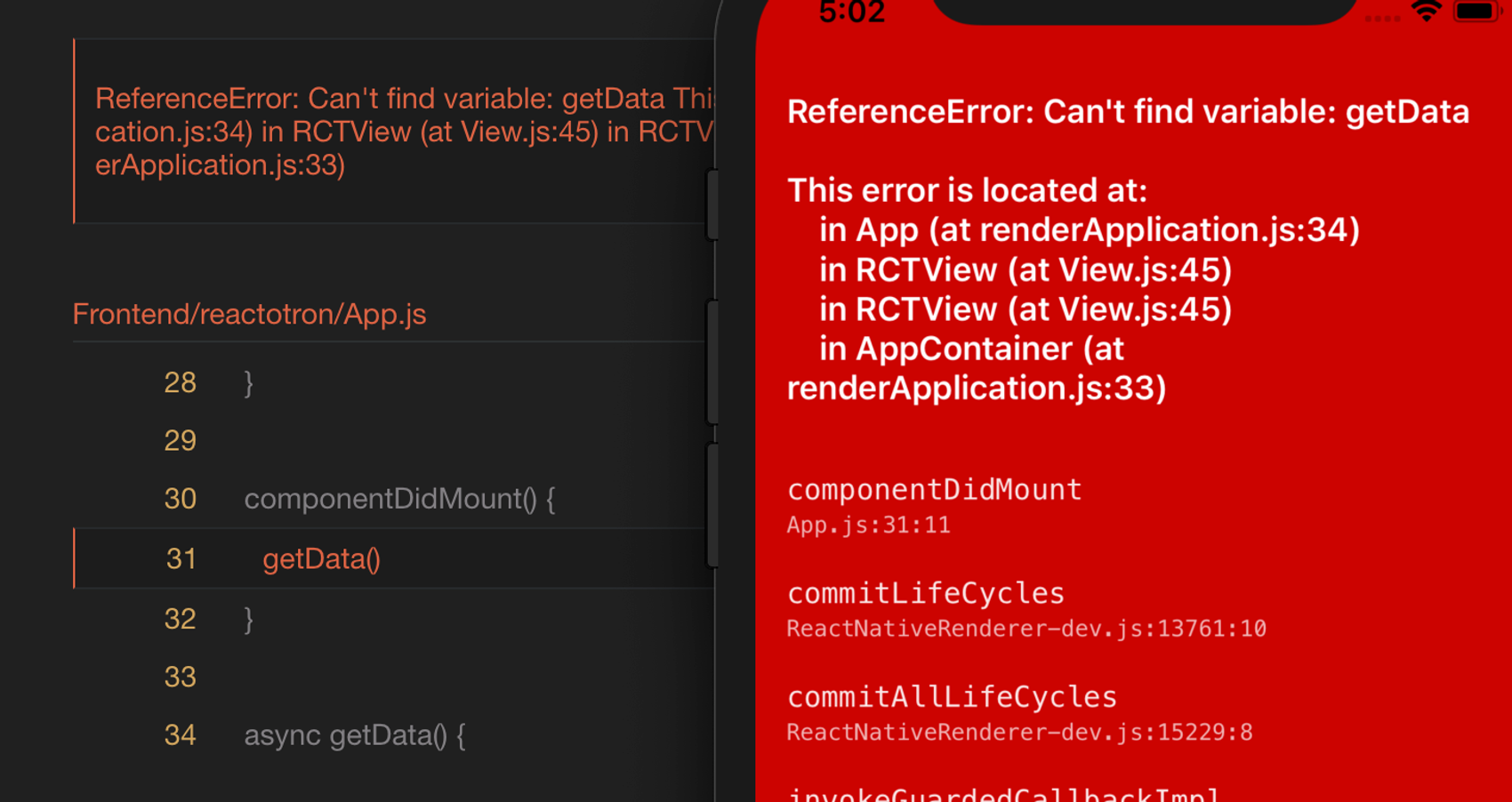 Error logging