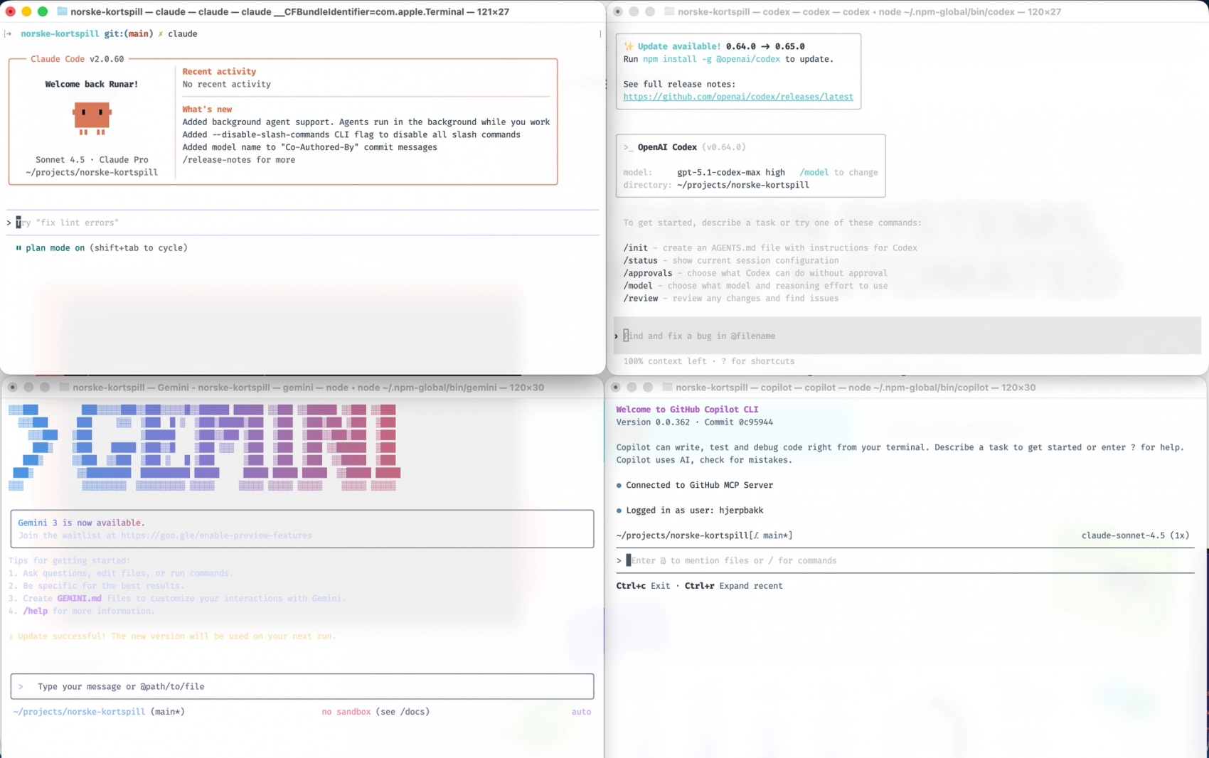 Bilde av mange forskjellige kodeagenter