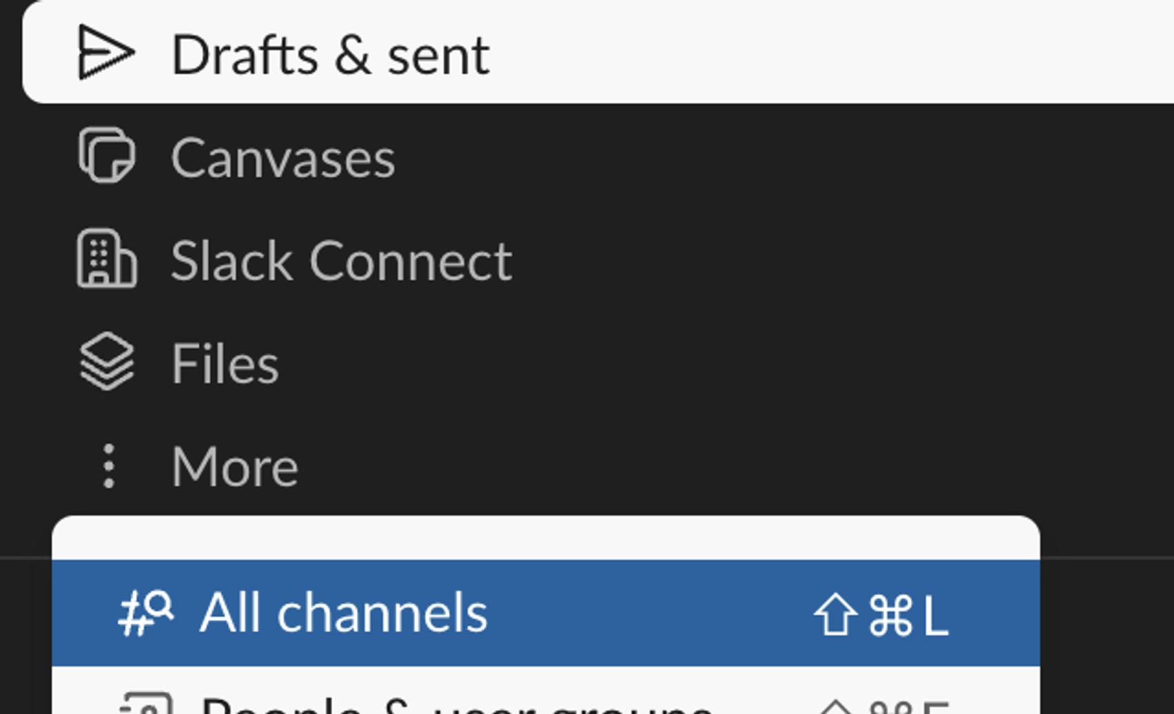 Skjermbilde fra Slack