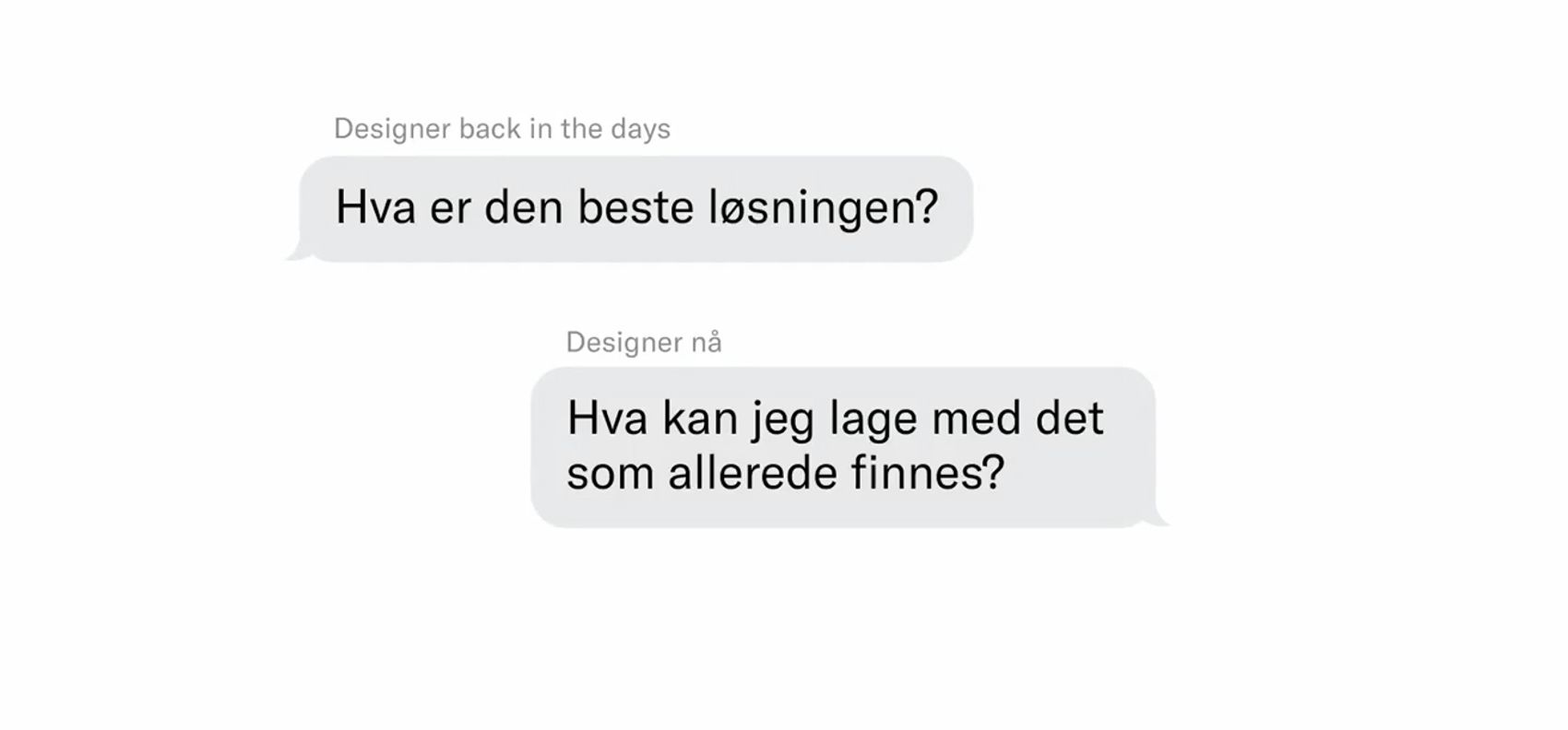 Fra Marlins foredrag "Designsystemet kveler kreativitet og innovasjon"